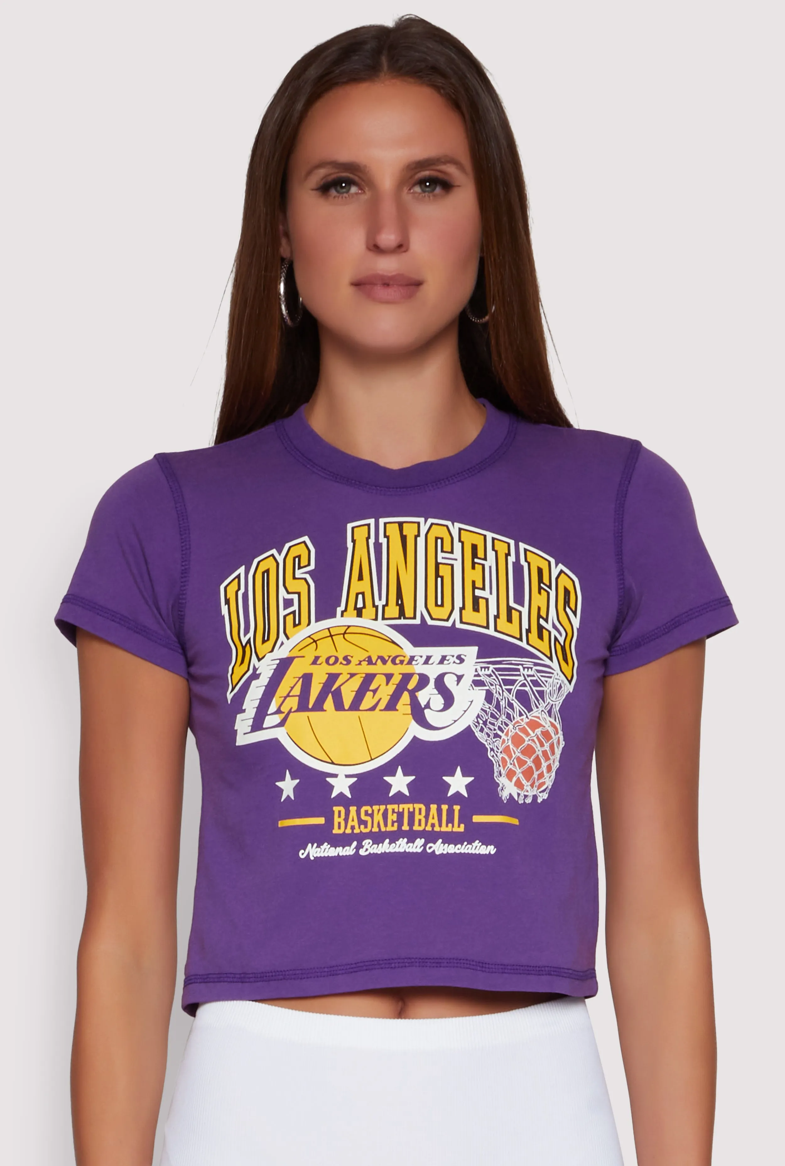 Easy to Style NBA Los Angeles Lakers Crop Top