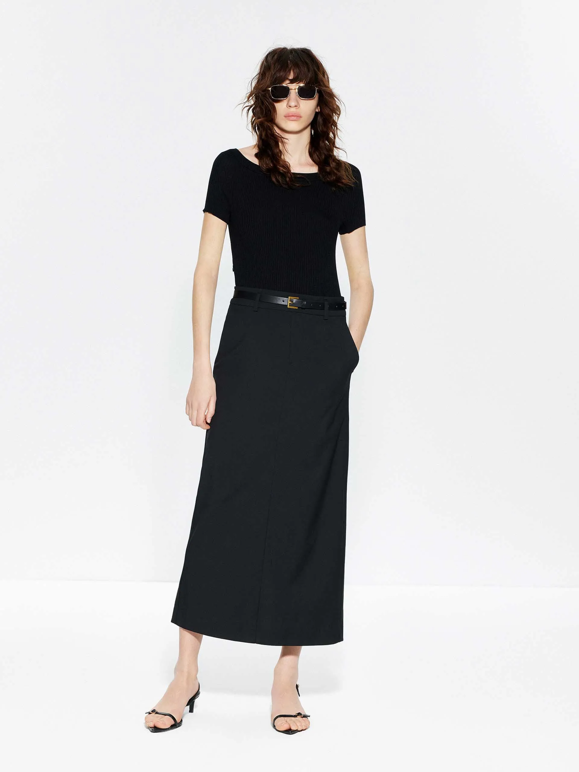Paneled Back Slit Dress Friend Wedding Harbor Dock
