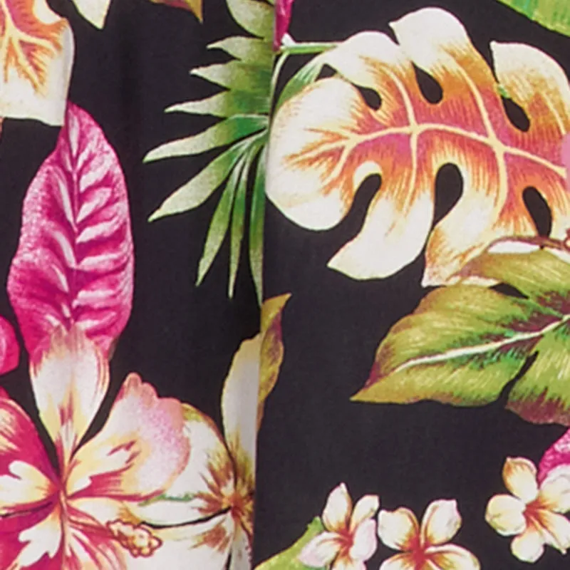 Floral Print Keyhole Detail Empire Waist Dress casual beachwear