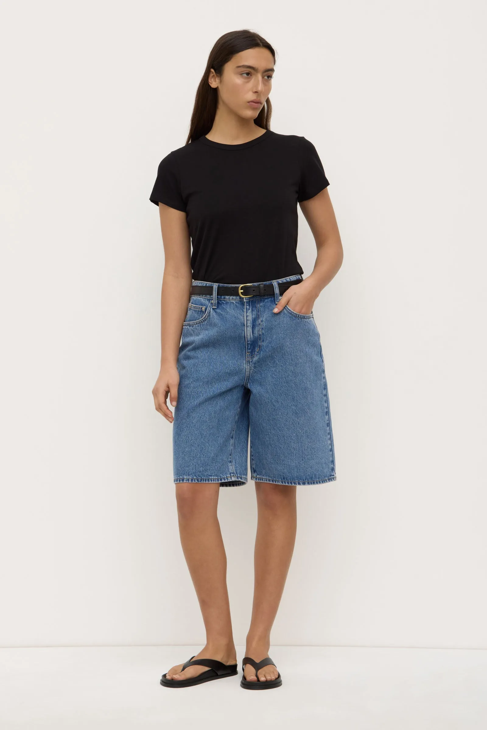 Bermuda Denim Short Odor-resistant Antibacterial