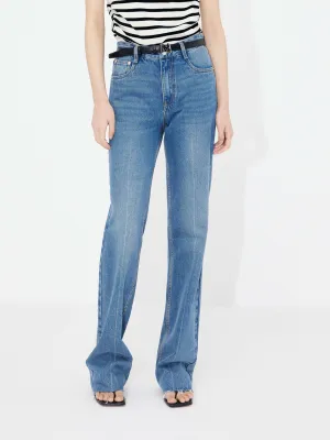 Straight Raw Hem Jeans Date Night Sunny Vibes Winter Warmth Sustainable