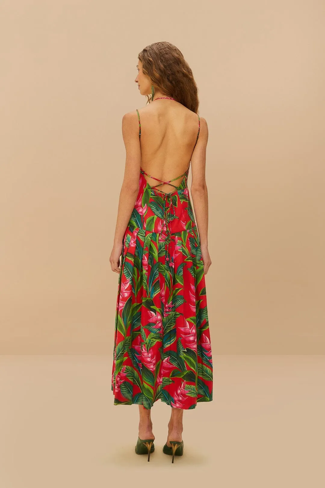 The simple yet stylish design of this maxi dress makes it an ideal choice for any occasion Red Dream Garden LENZING? ECOVERO? Euroflax? Maxi Dress