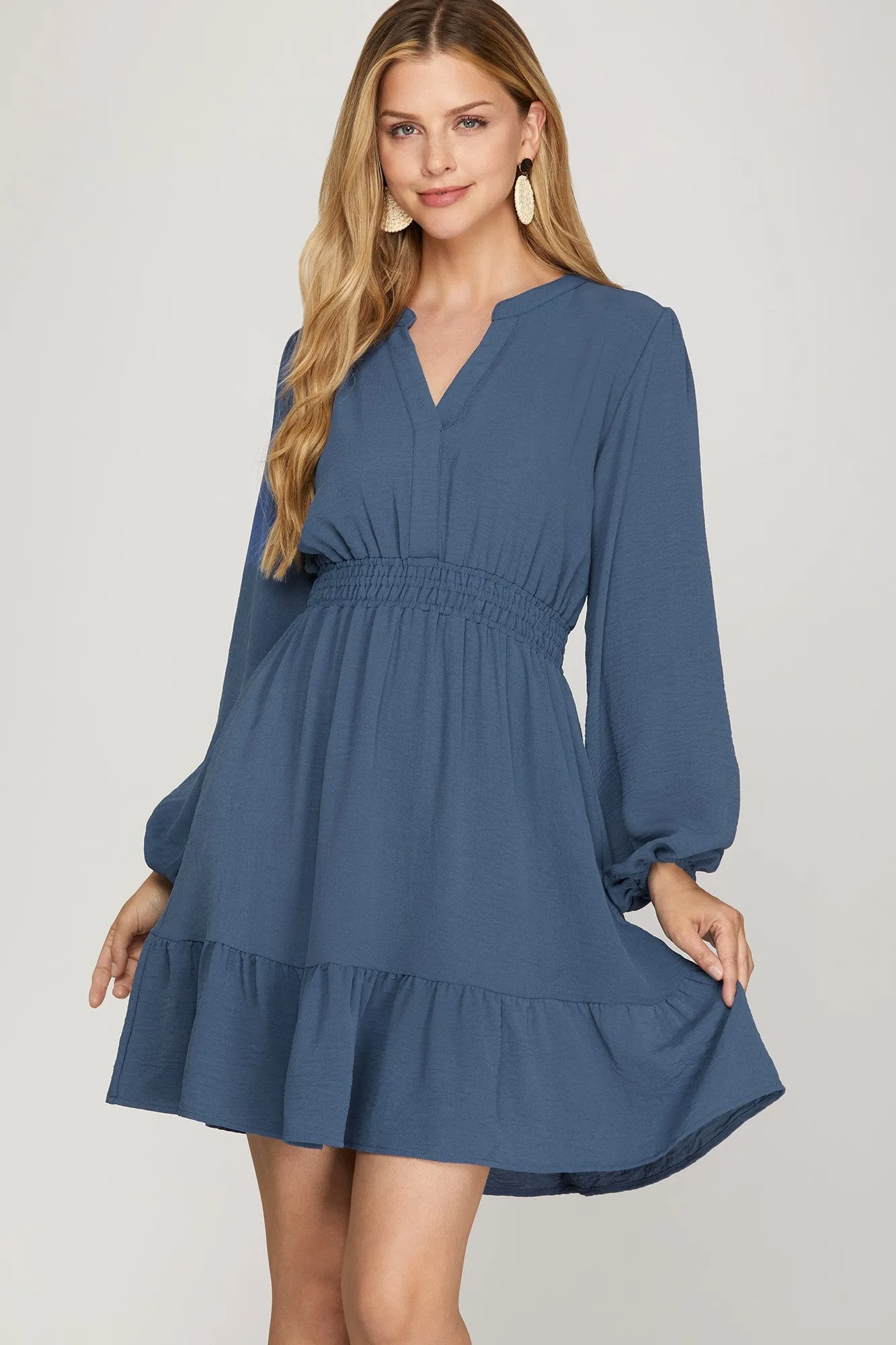 Quinn Long Sleeve Dress - 2 Colors! AntiPillingTechnology CompactWeave
