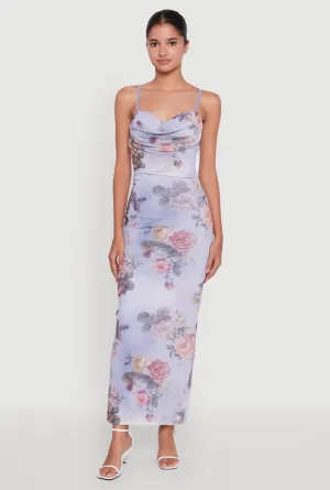 The simple design of this dress ensures that it will never go out of style Floral Mesh Padded Cup Sweetheart Bustier Dress