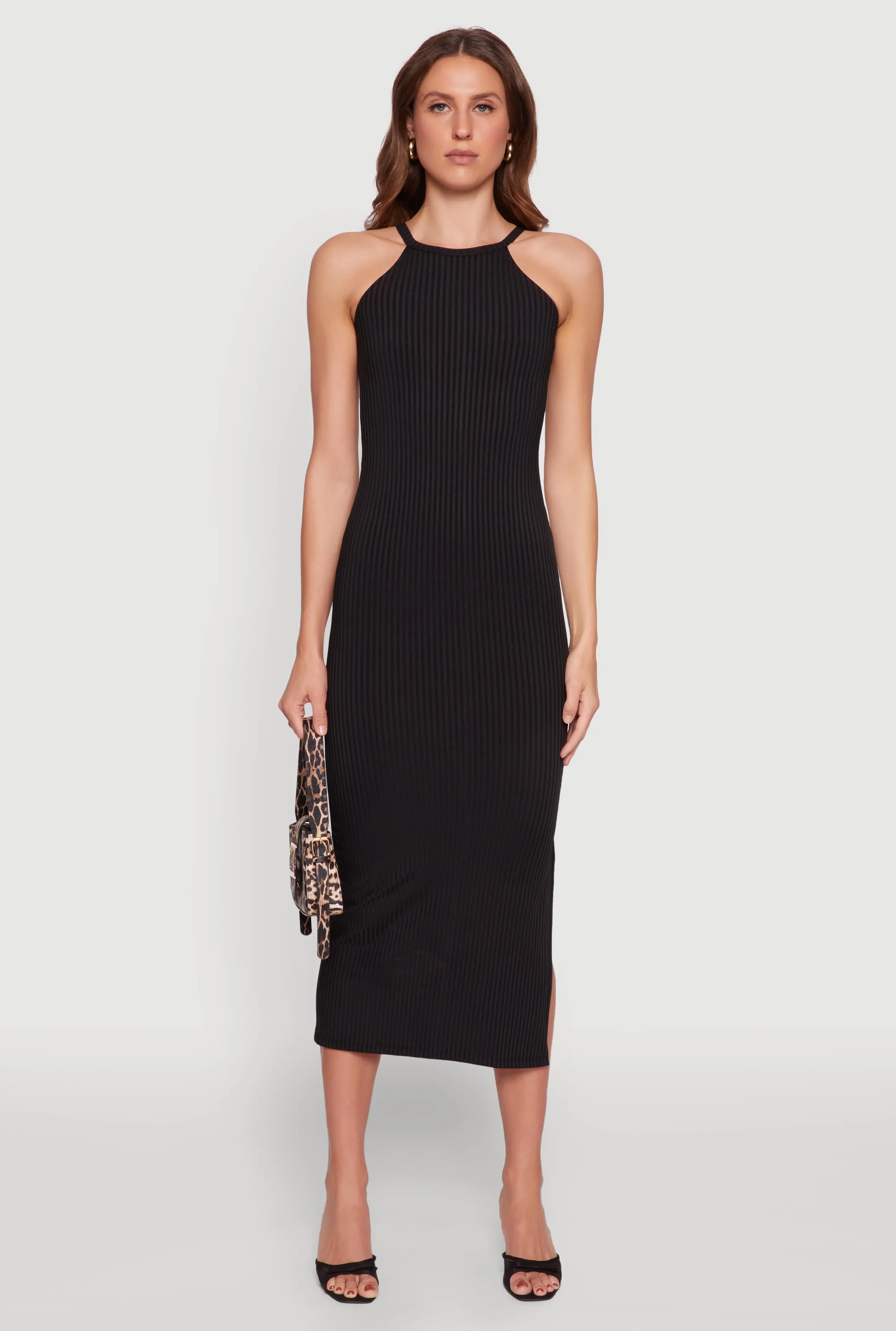 Jade Shine This dress provides the perfect blend of comfort and sophistication for any occasion High Neck Maxi Tank Dress