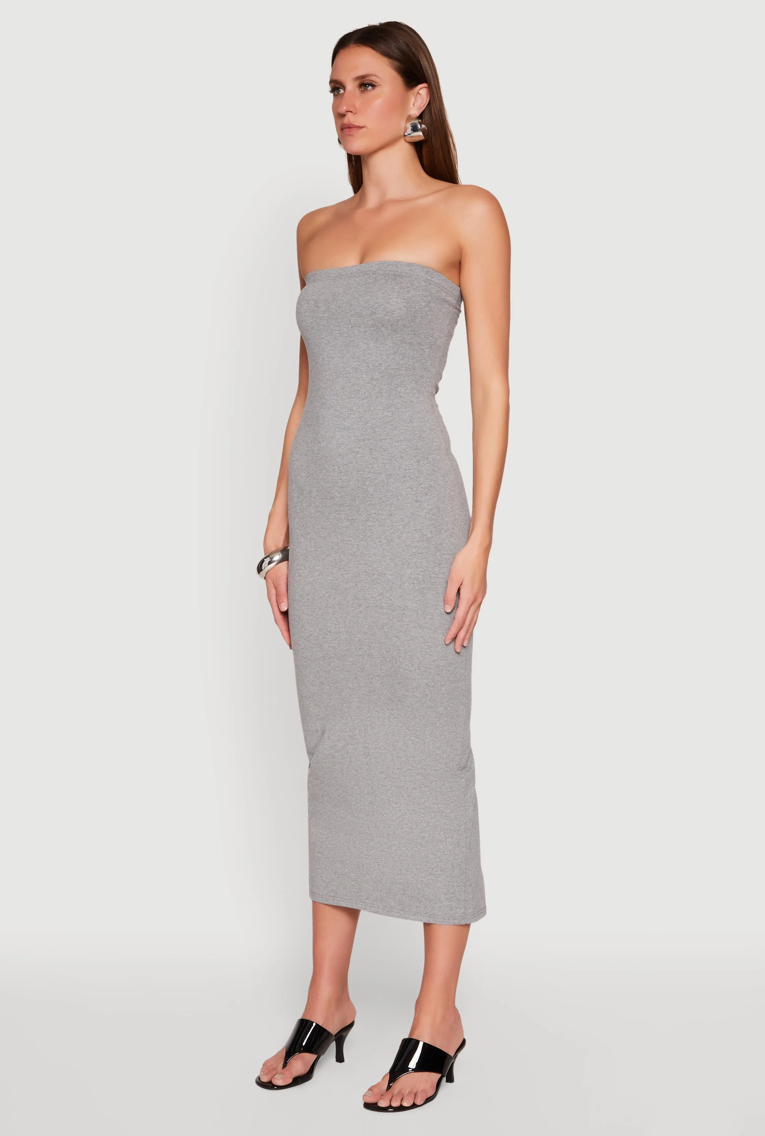 Village Path Daisy Maxi Tube Dress