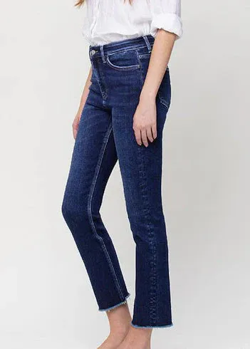 FlexibleElasticity ReinforcedStitching Vervet By Flying Monkey Super High Rise Stretch Slim Straight Jeans