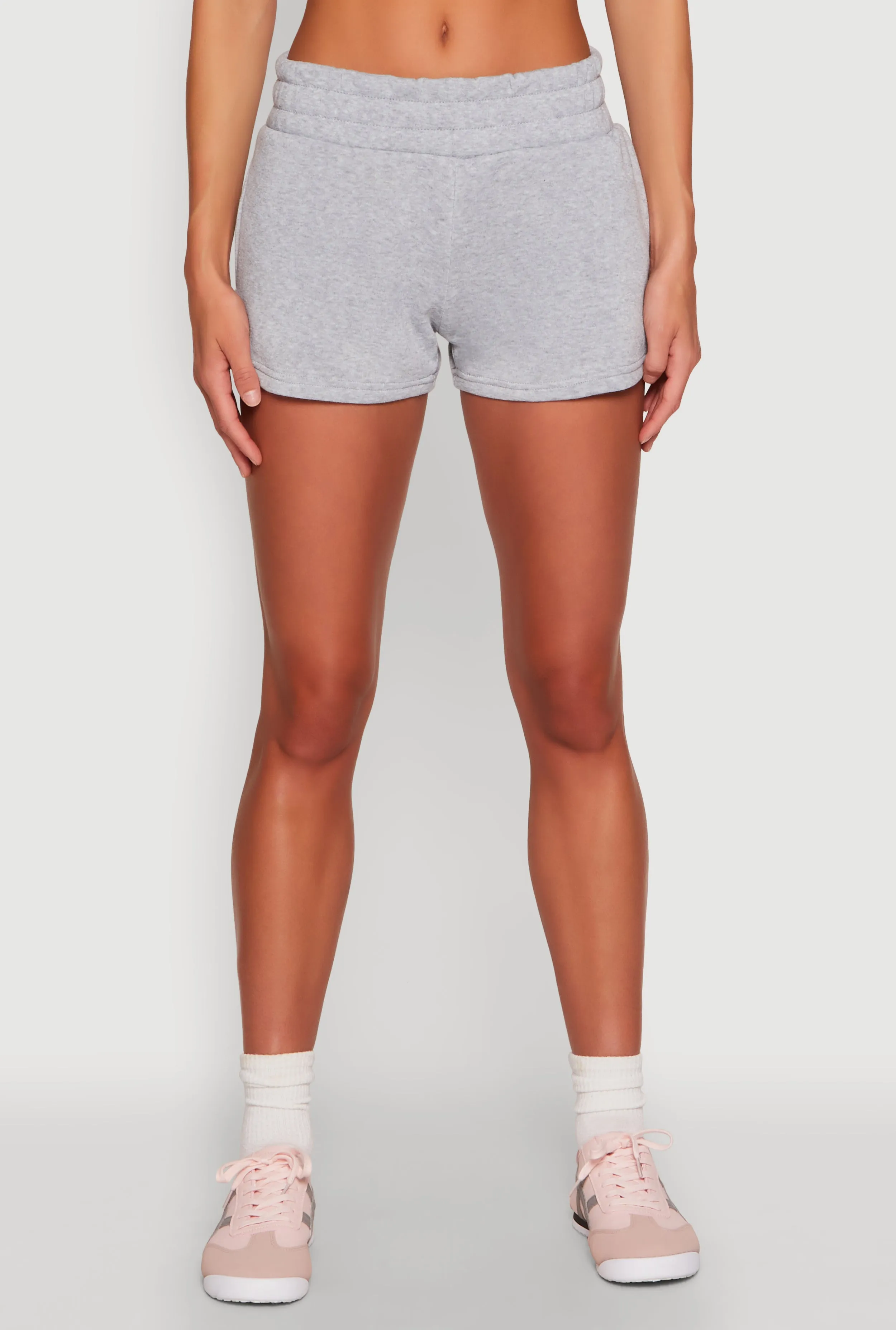 picnic wear Exclusive item Fleece Elastic Waist Sweatshorts