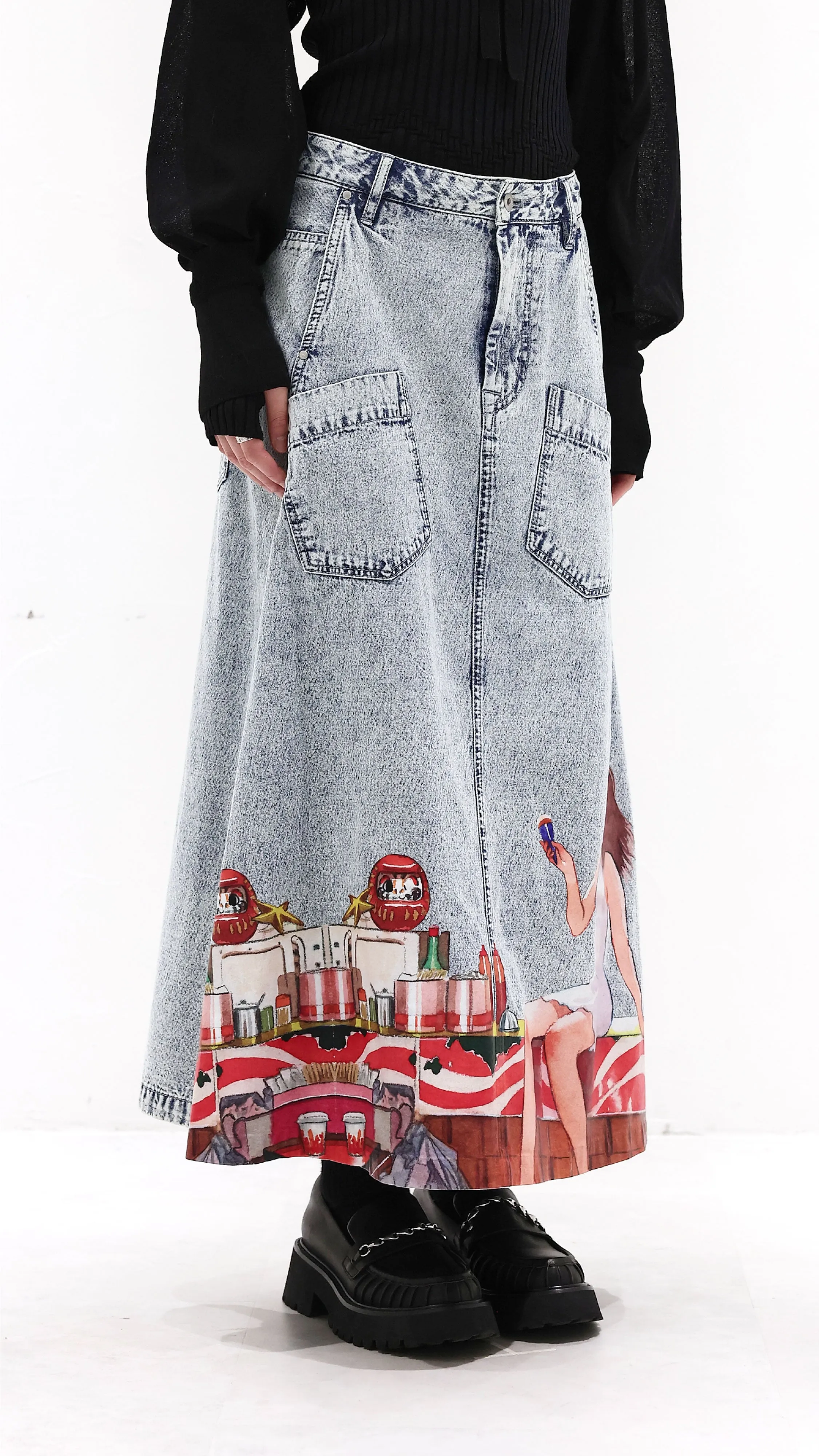 Seasonal Drop Adjustable Ties INITIAL x Little Thunder Anime Skirts