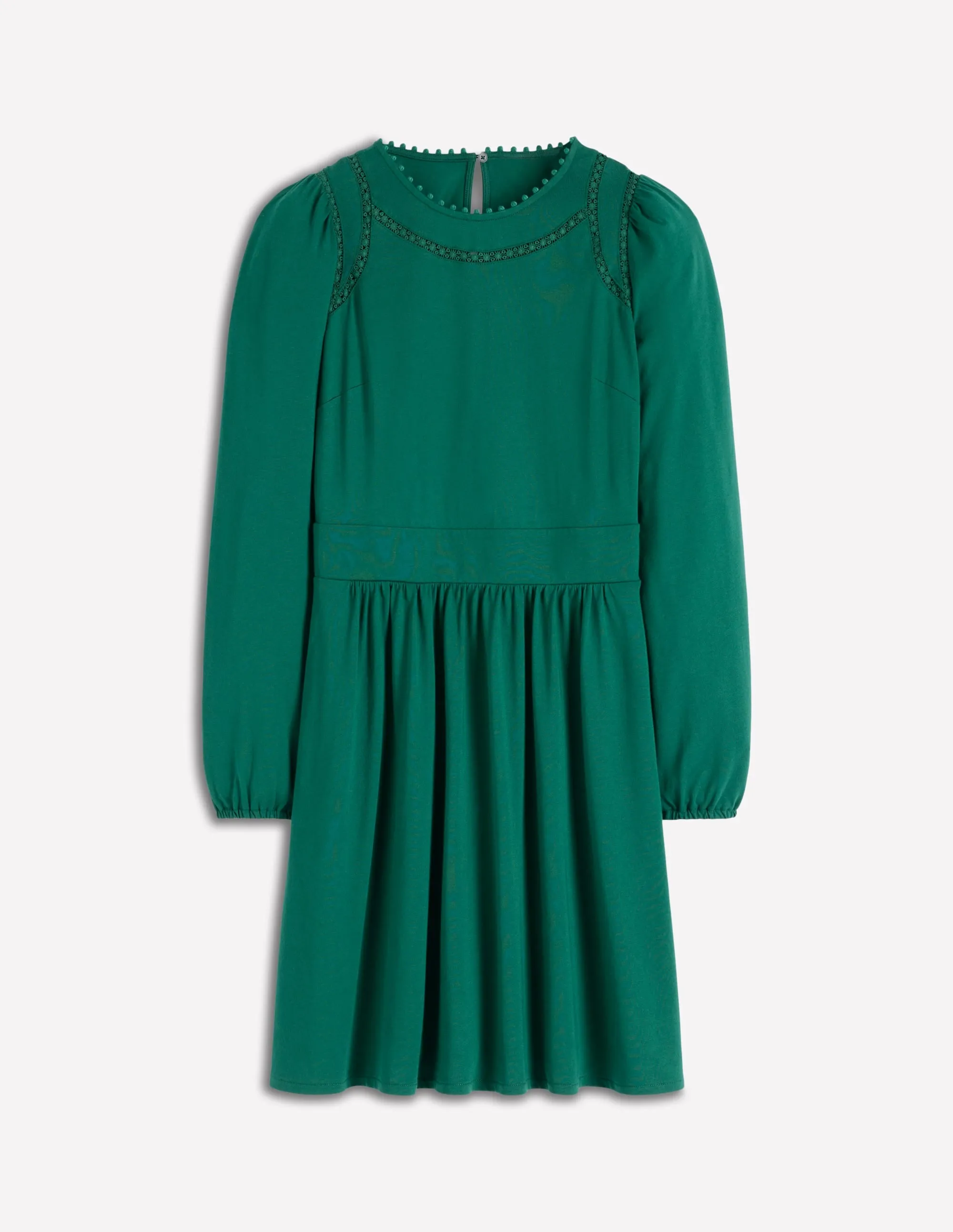 Mila Short Jersey Dress-Emerald Night All Occasion Wear