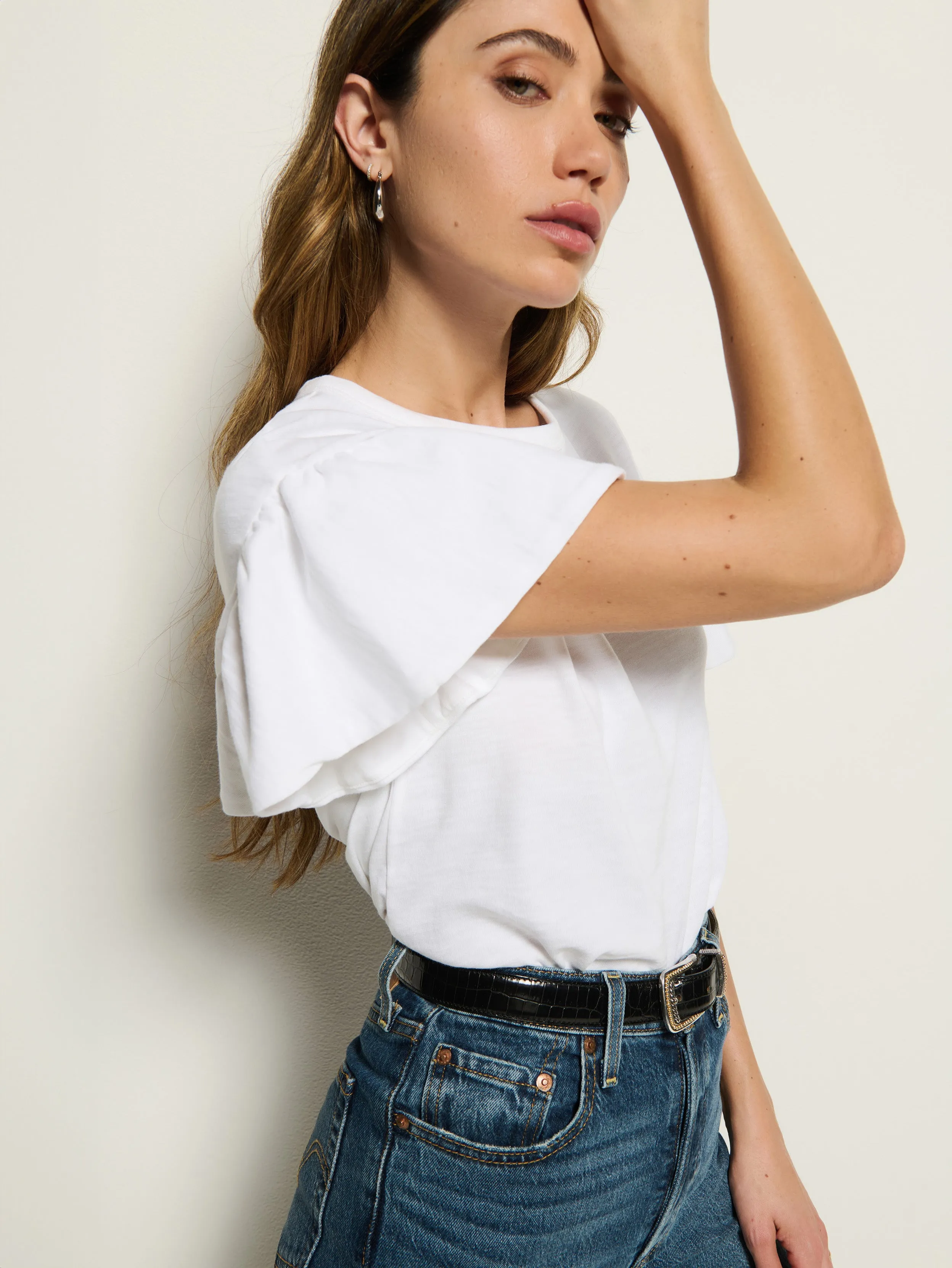 Camille Ruffle Tee Free Mind