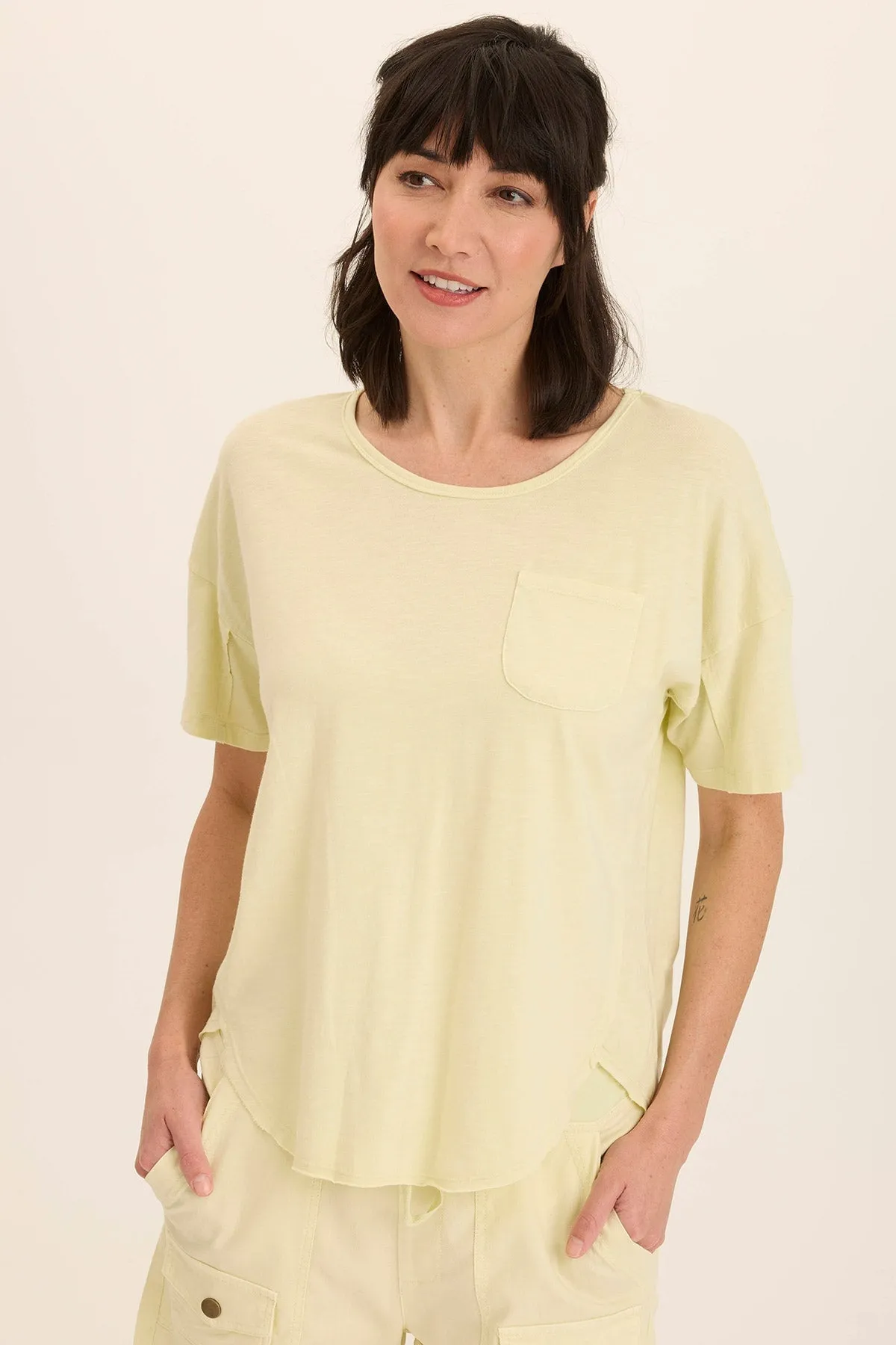 Duvall Soft Jersey Oversize Tee Wind Glow