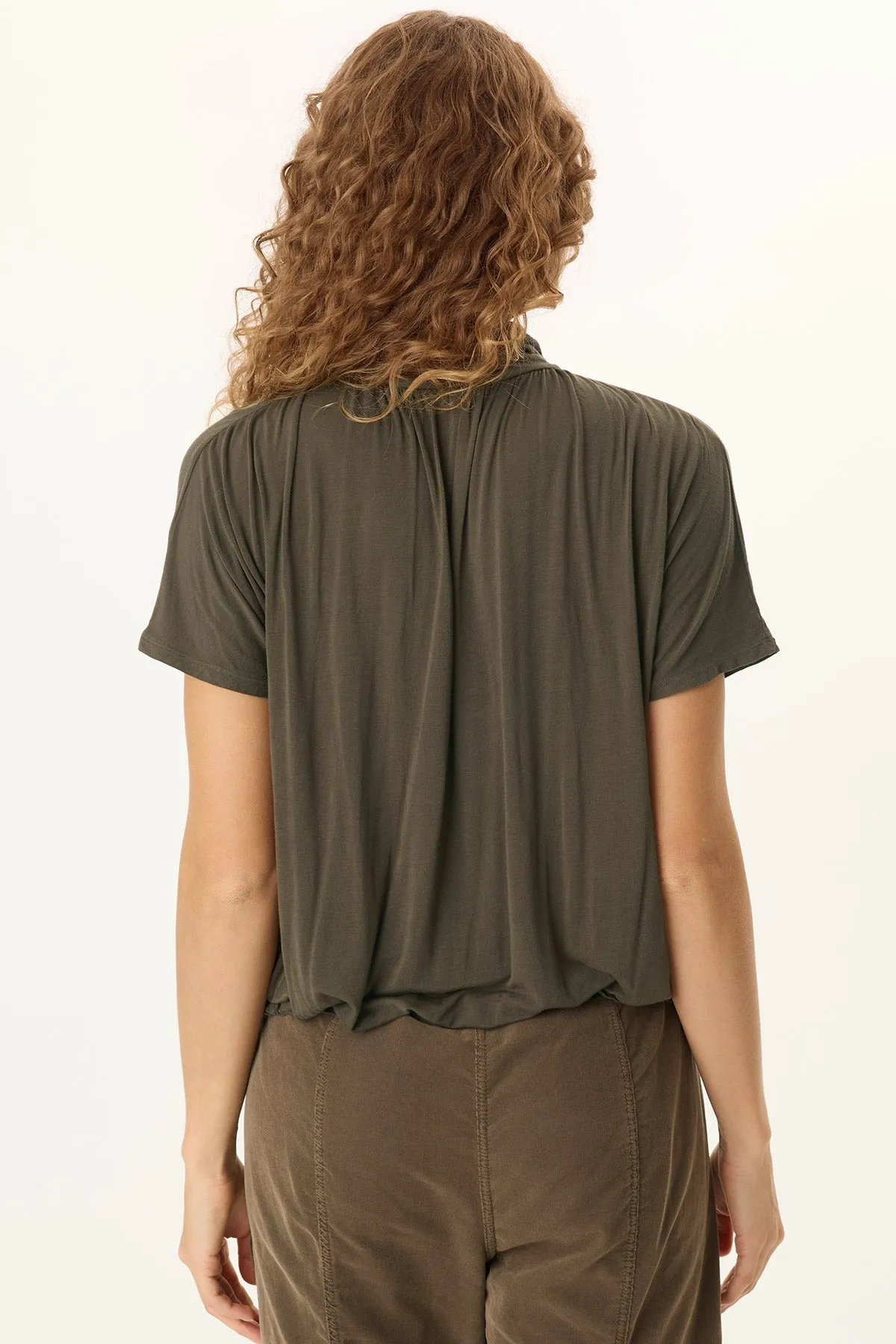 Viggo Soft Jersey Turtleneck Banded Tee pack light Smooth Line
