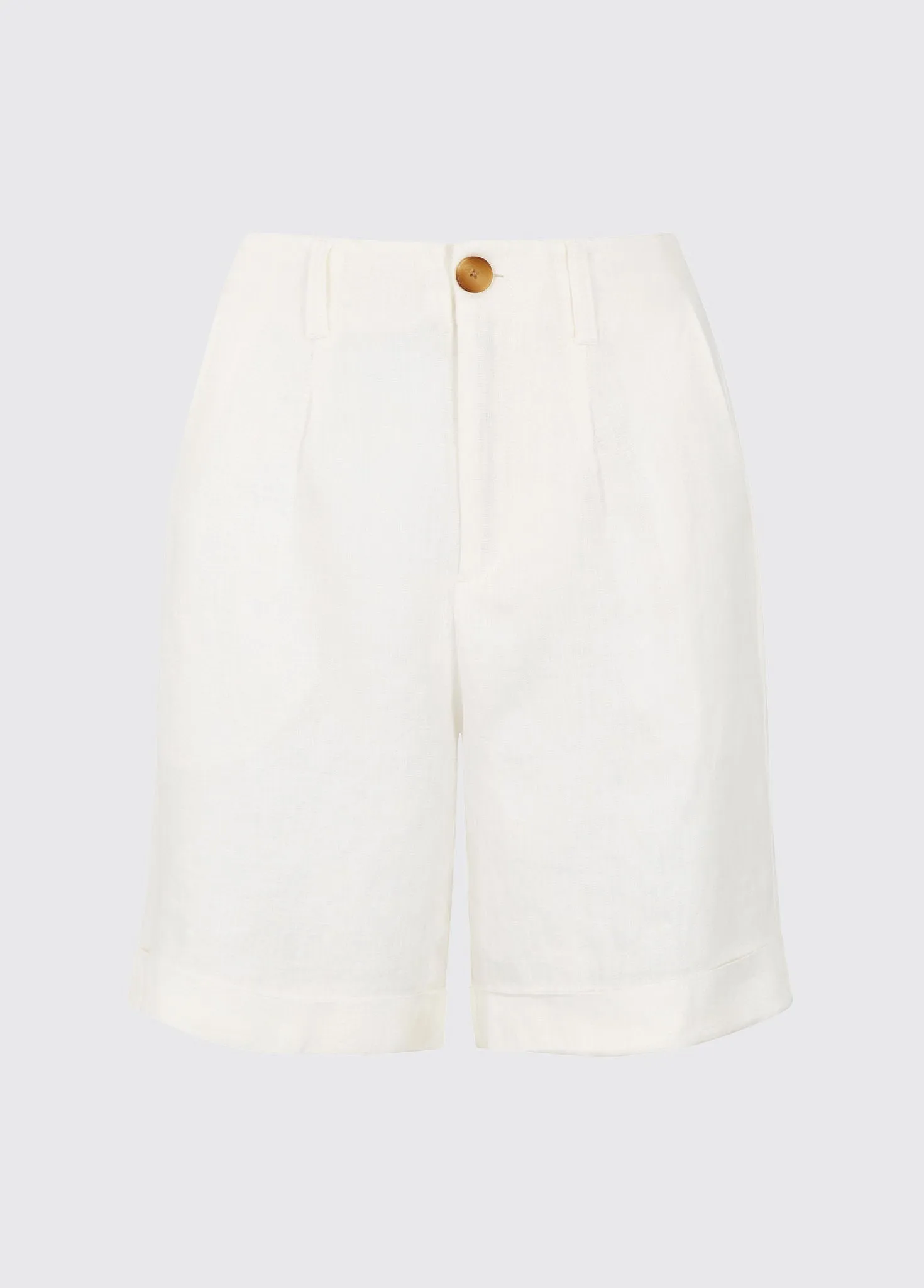 Maryland Women??s linen shorts - White AntiPillingTechnology
