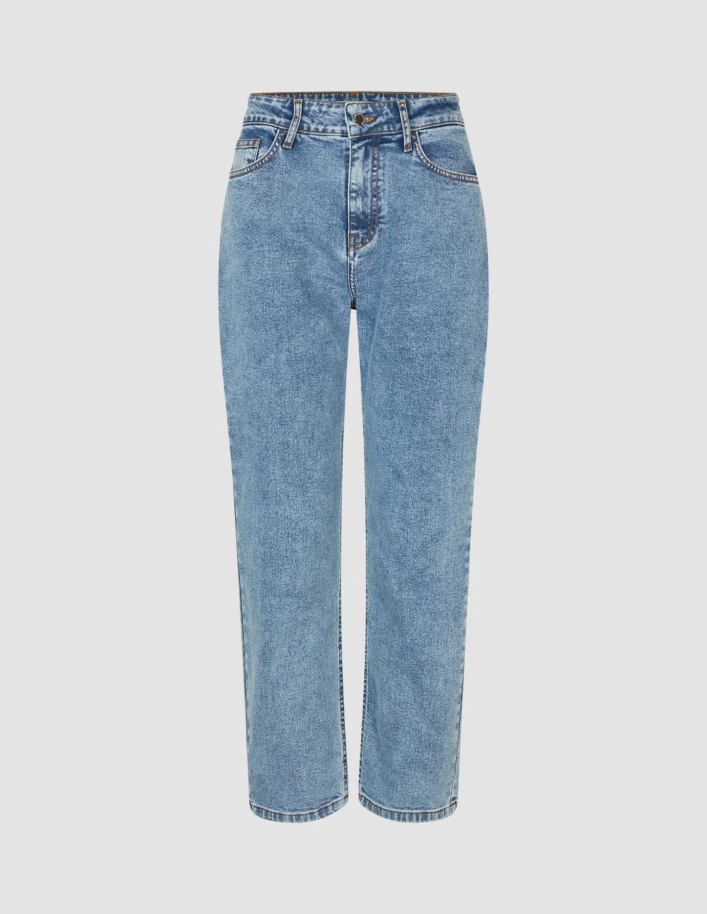 Jeans Tapered Snow Blue Wash Couple Look Athlete Fit Festival Outfit