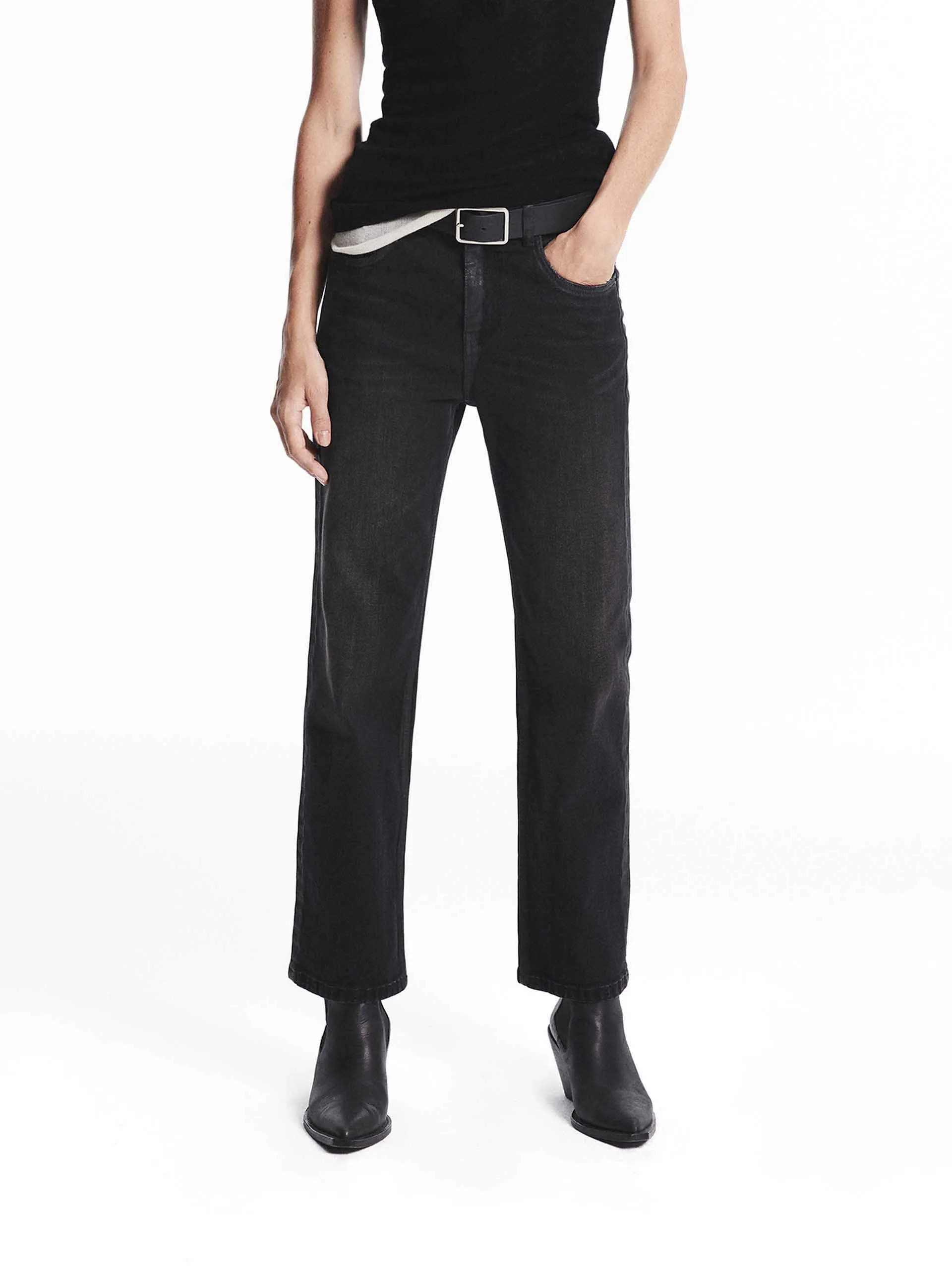 Slightly Stretchy Ankle Jeans Daily Go-To Stylish Casual