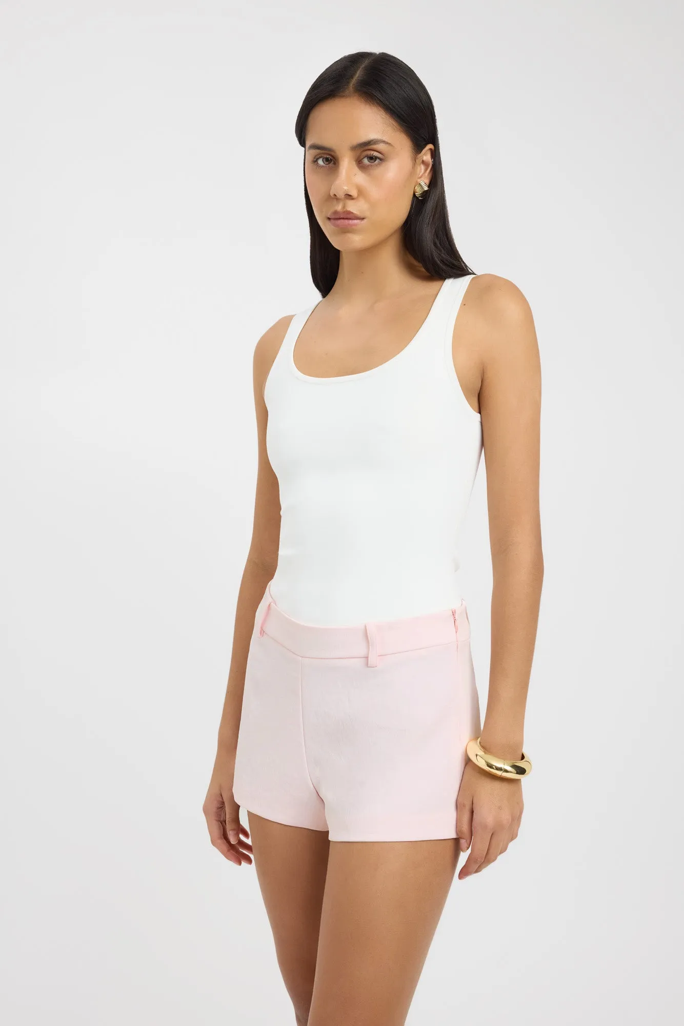 Ariel Mini Shorts Flexible Waistline hospitality industry