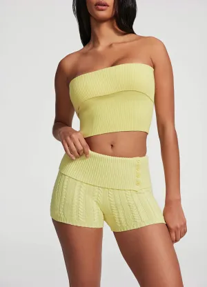 Everyday Style Cable Knit Micro Shorts