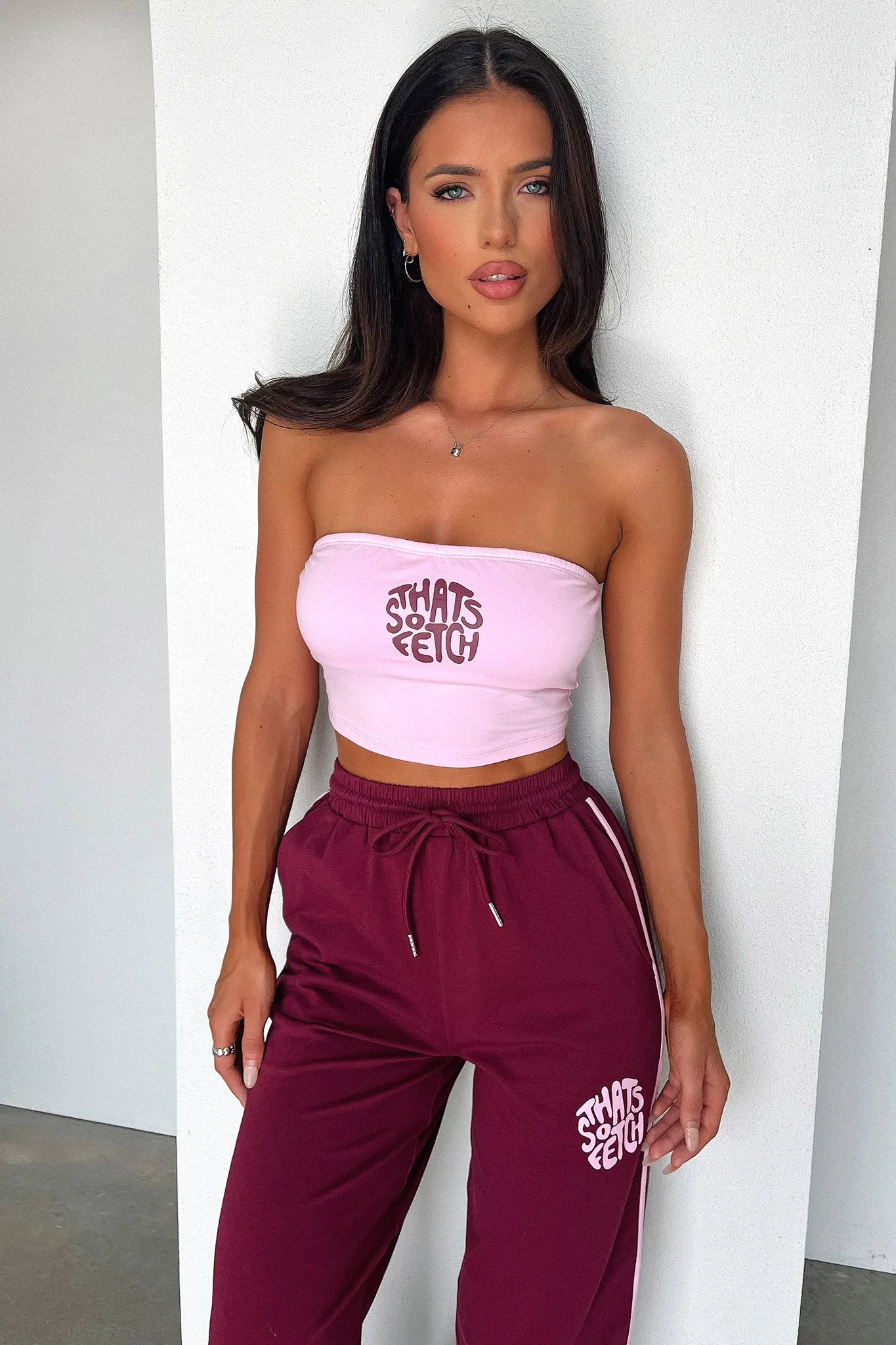 Durable Chainstitch Beckham Bandeau Top - Pink