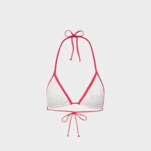Multi Way Strap System Durable Strap Anchors Miaou Kauai Bikini Top - Heather Grey