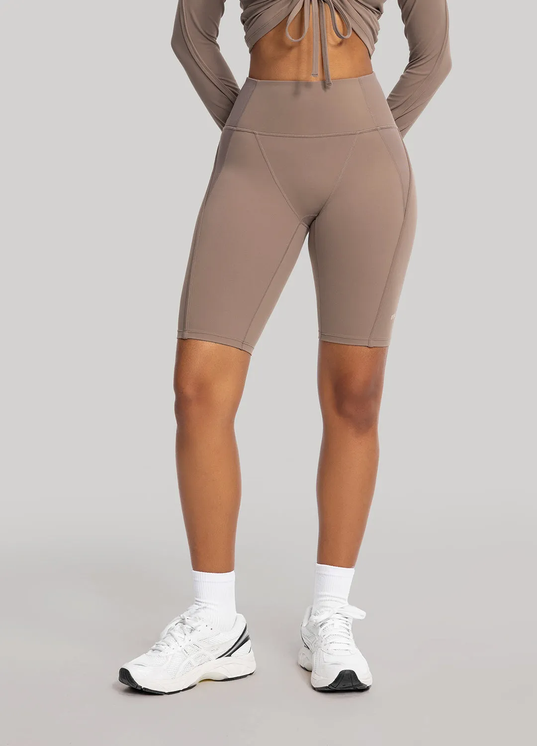 Performance Biker Shorts Soft Texture Recycled Polyester Blend