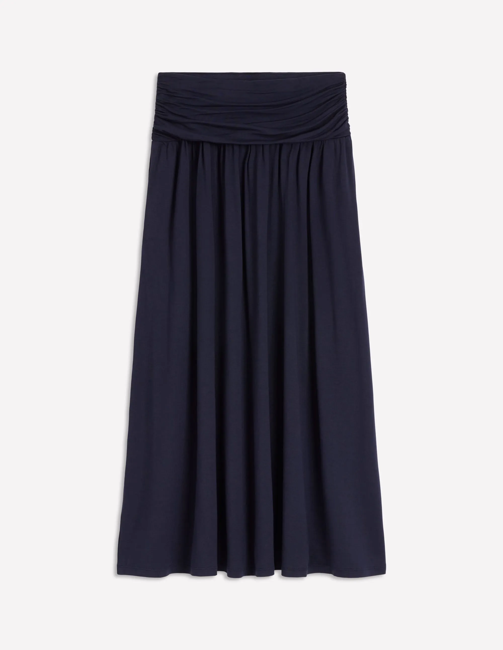 Tear Resistant Chic Look Rosaline Jersey Skirt-Navy