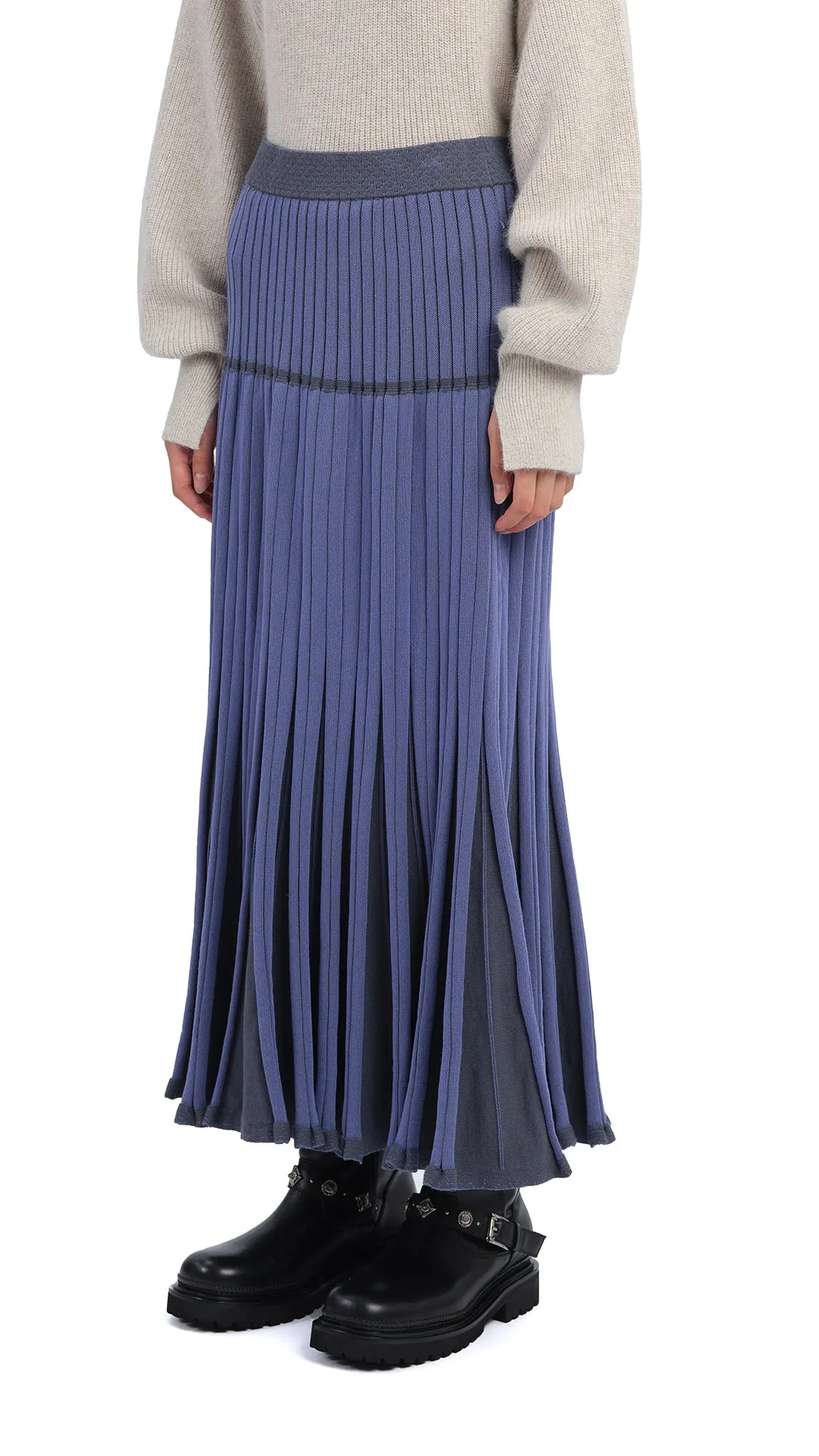 Weekend Ready Knitted Flare Skirt