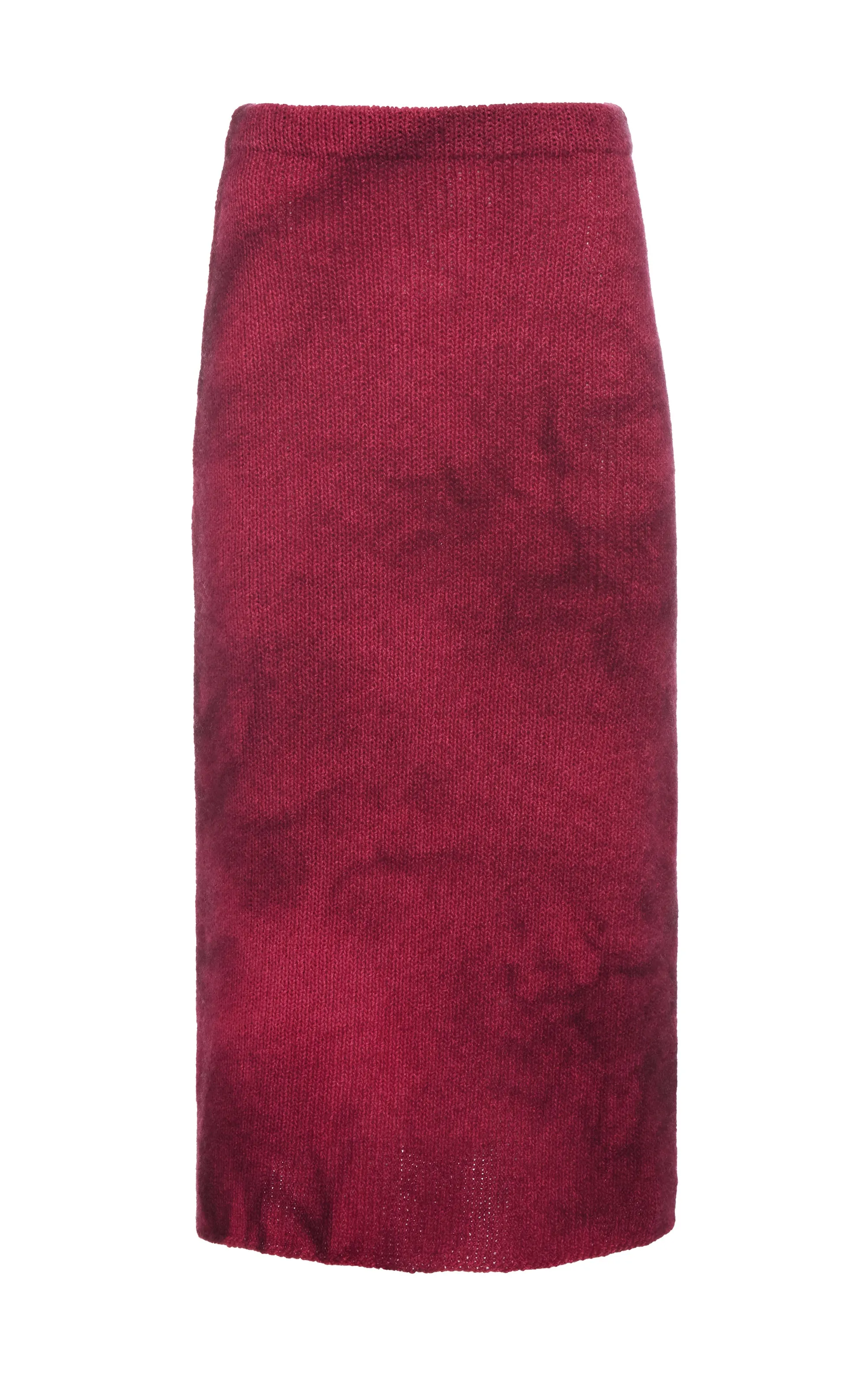 Charm Core Storm Core Dorcas Knit Midi Skirt in Bordeaux Cashmere