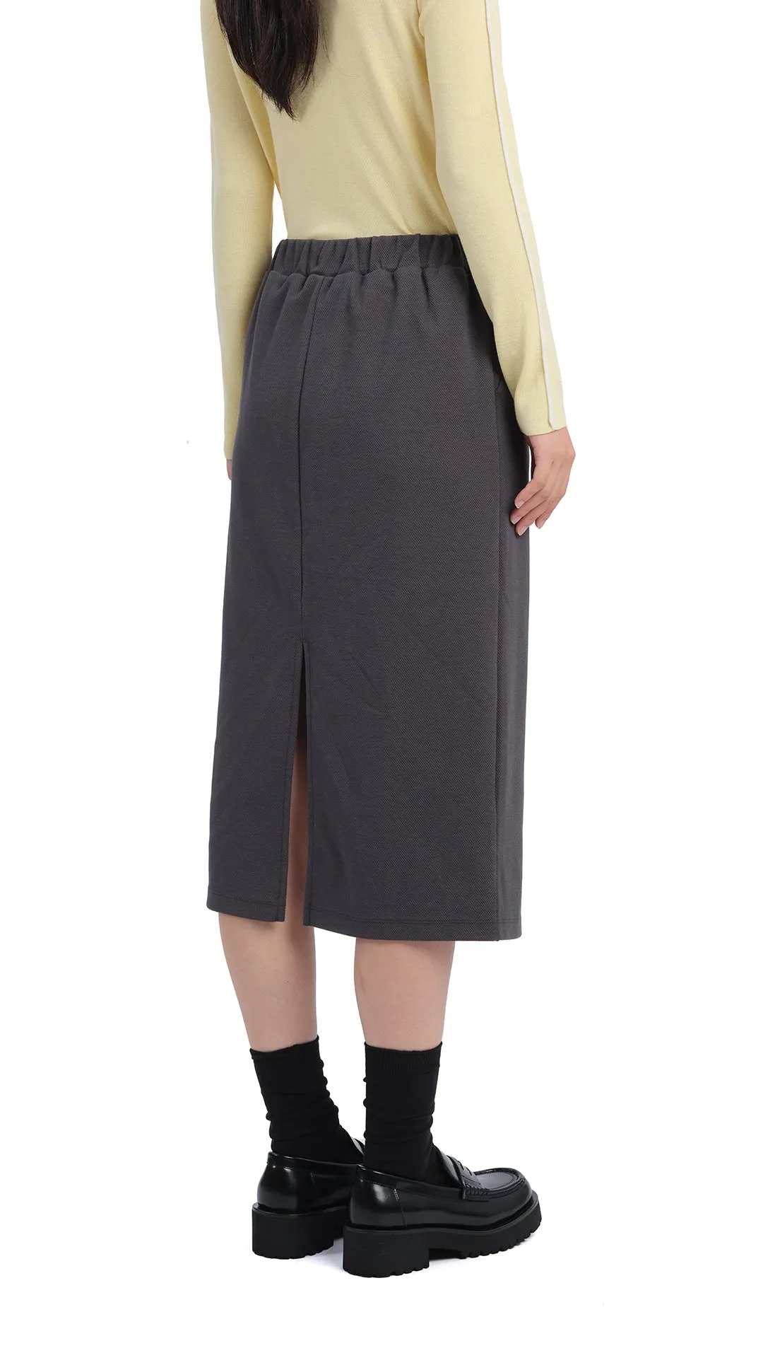 Figure Flattering Non Irritating Seams Pencil Split Skirt