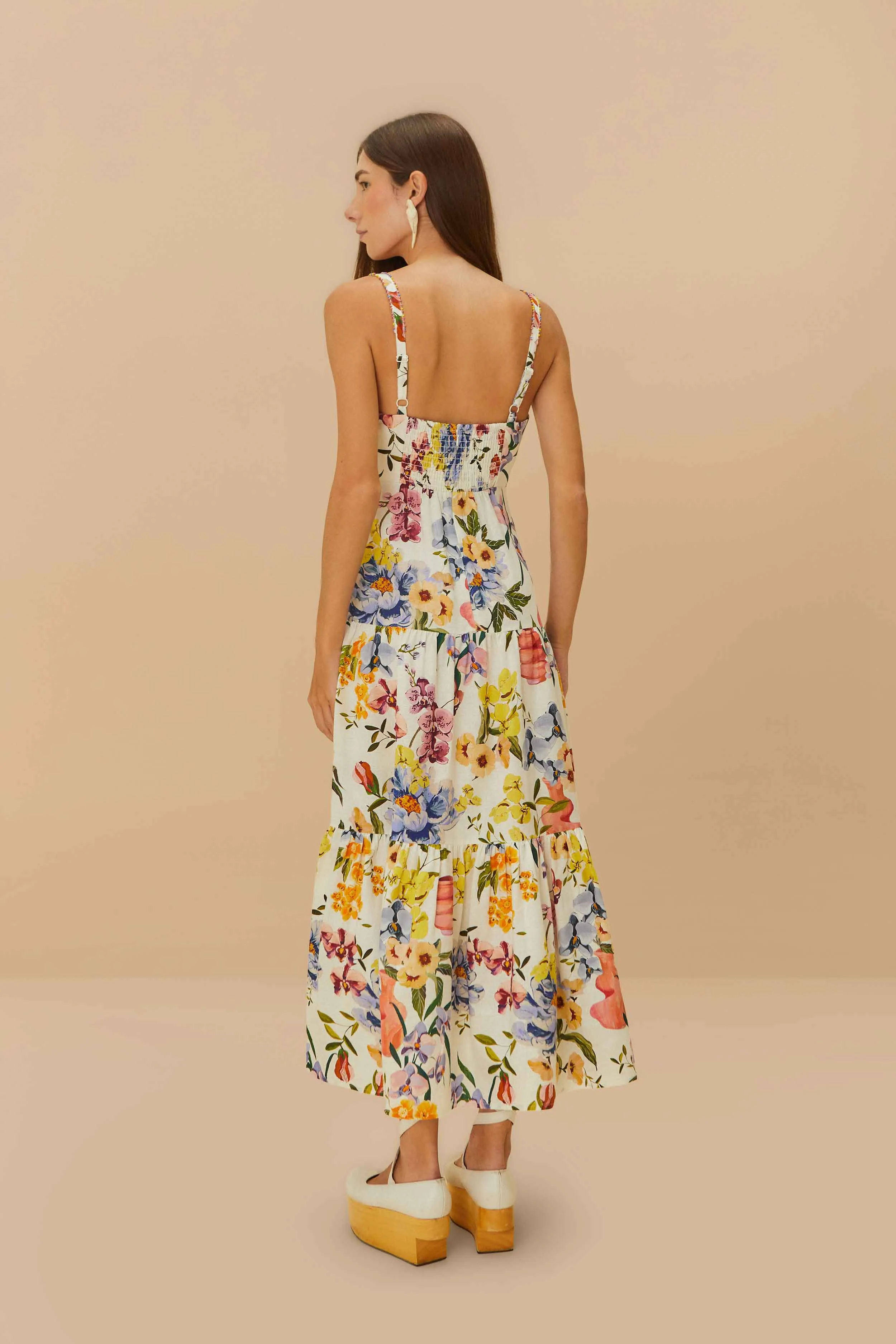 Comfortable evening wear The flattering cut of this dress creates a polished appearance without being overly fussy Off-White Greek Garden LENZING? ECOVERO? Euroflax? Maxi Dress