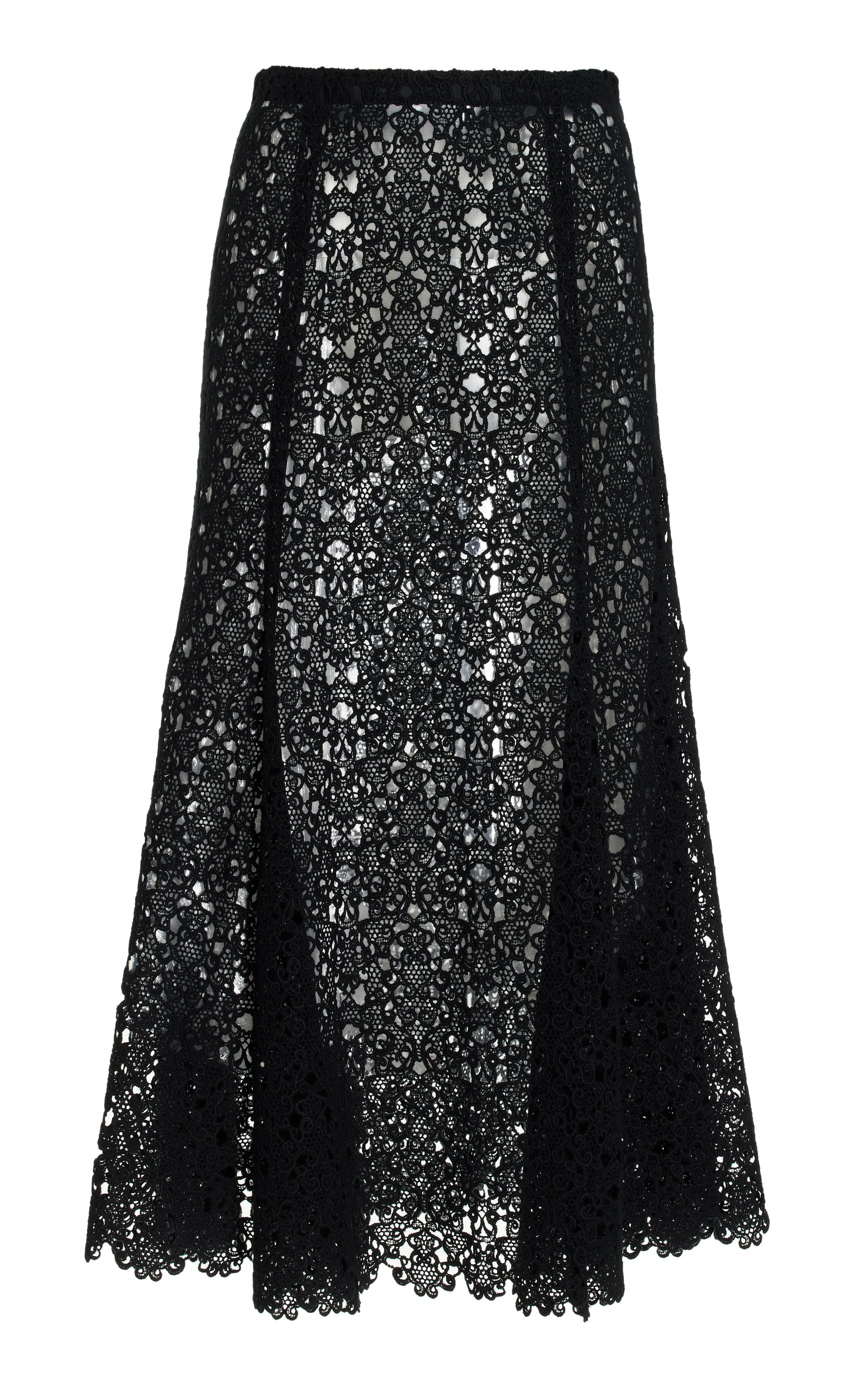 Florence Maxi Skirt in Black Cashmere Lace Trend Base AntiPilling Finish