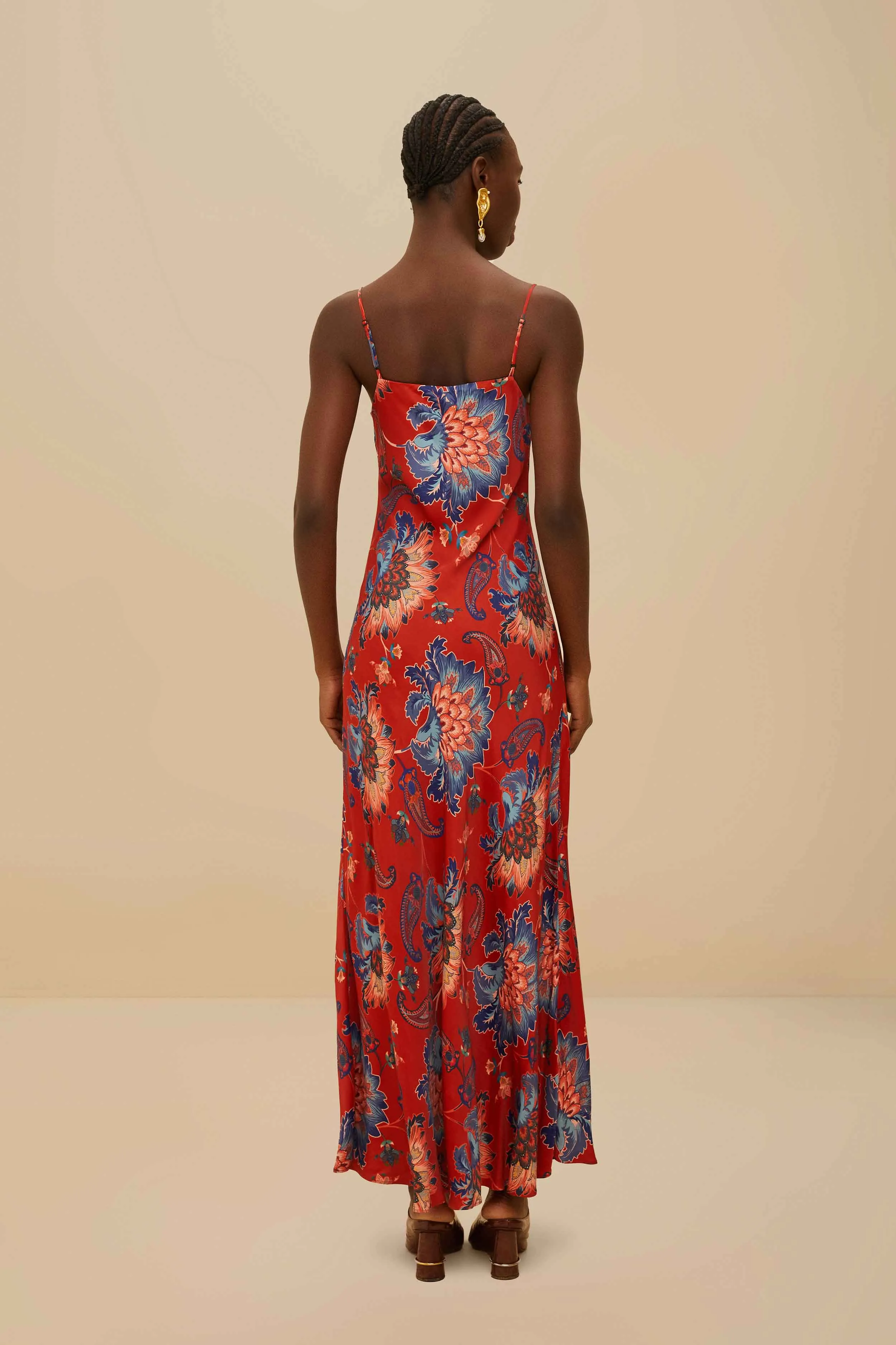 Layered maxi for special events Crystal View Red Luang LENZING? Maxi Dress