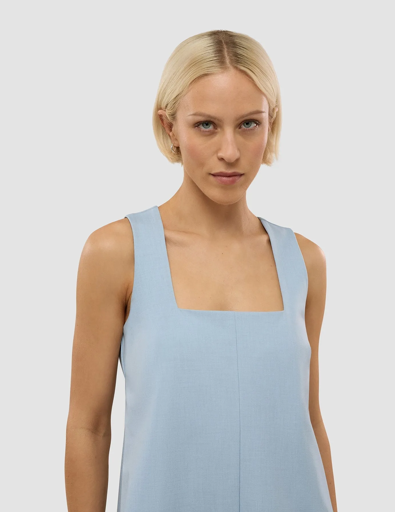 Weekend Fun Women's Essential Spencer Dress Sky Blue Melange