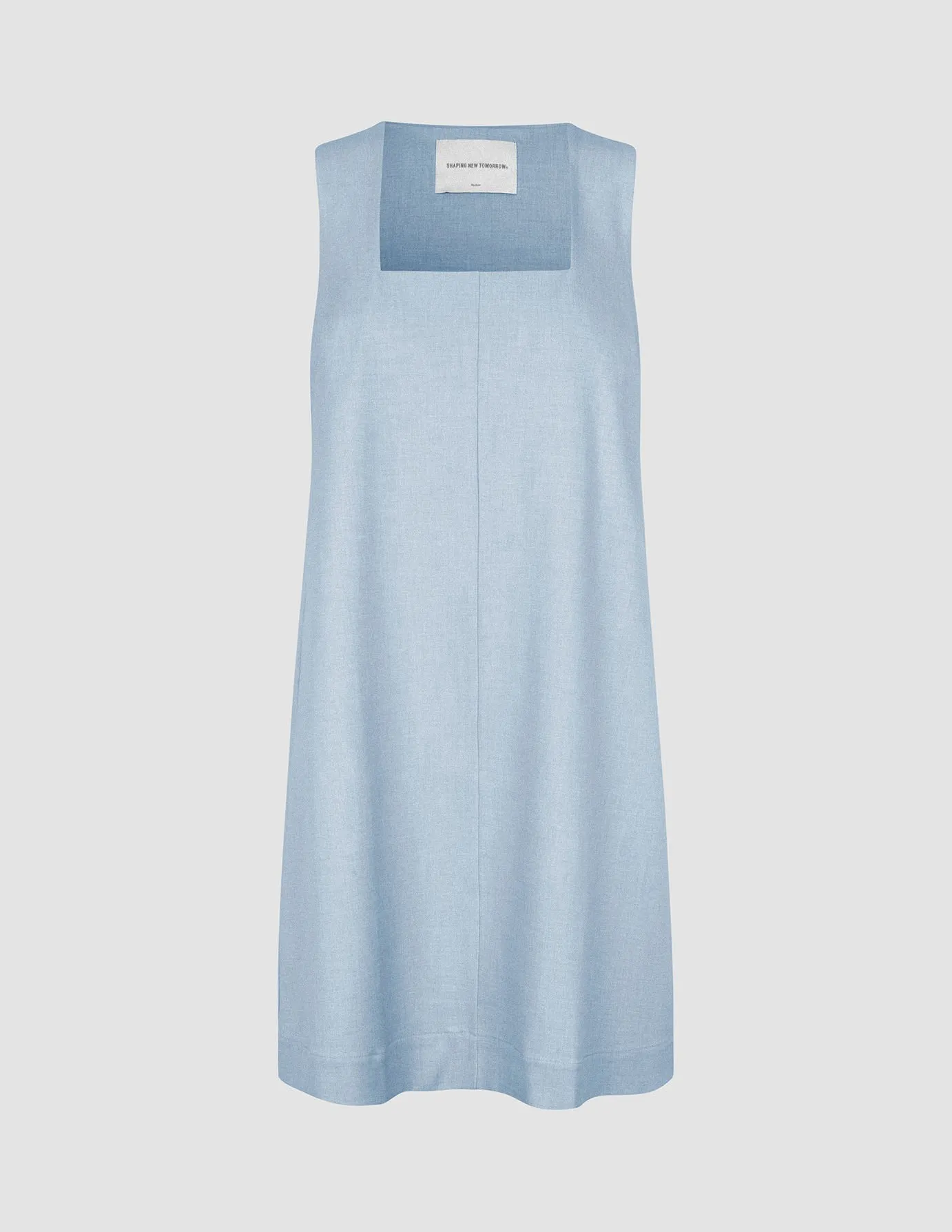 Anti Static Material Women's Essential Spencer Dress Sky Blue Melange
