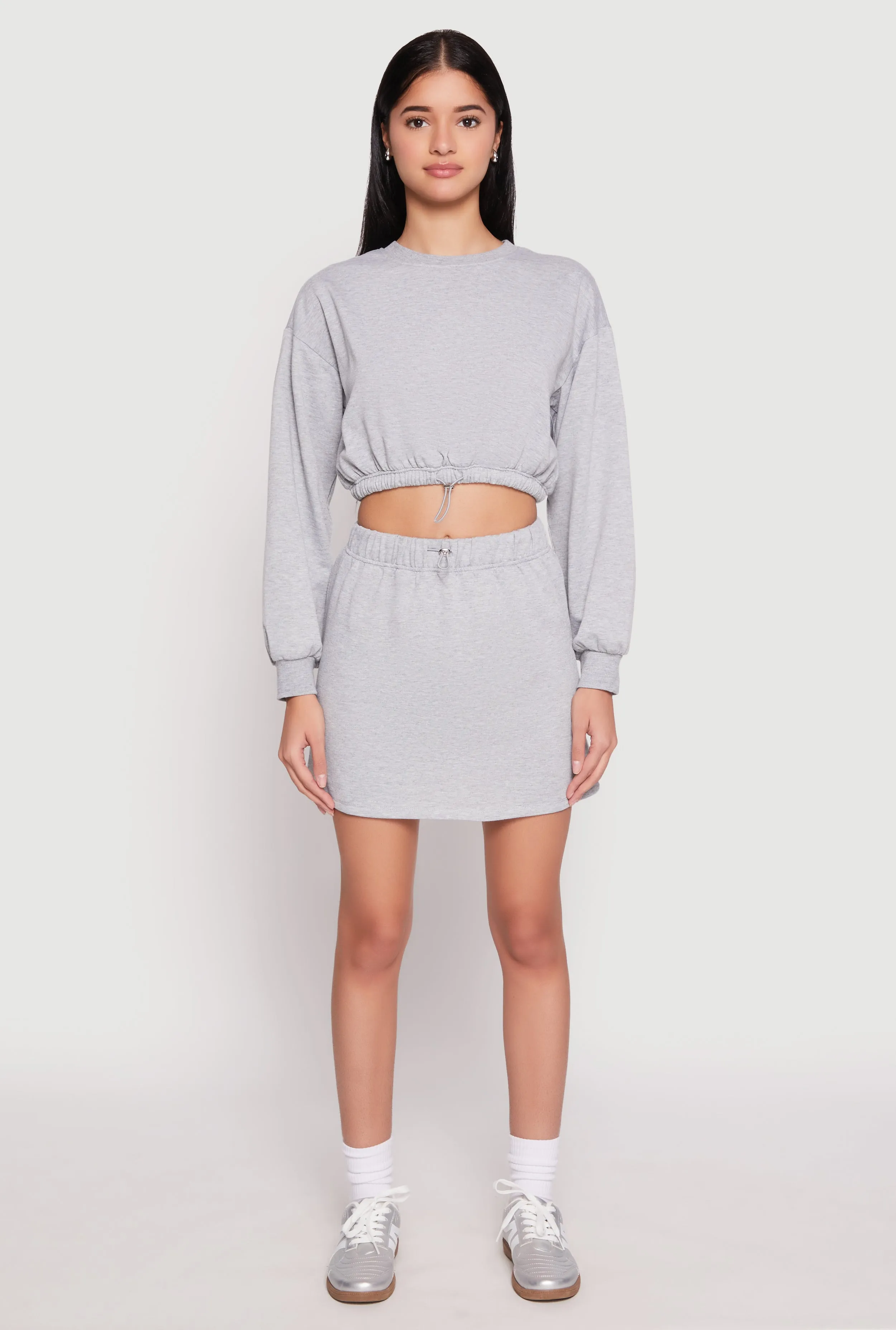 Almost Famous Fleece Mini Skirt birthday party Crisscross Details