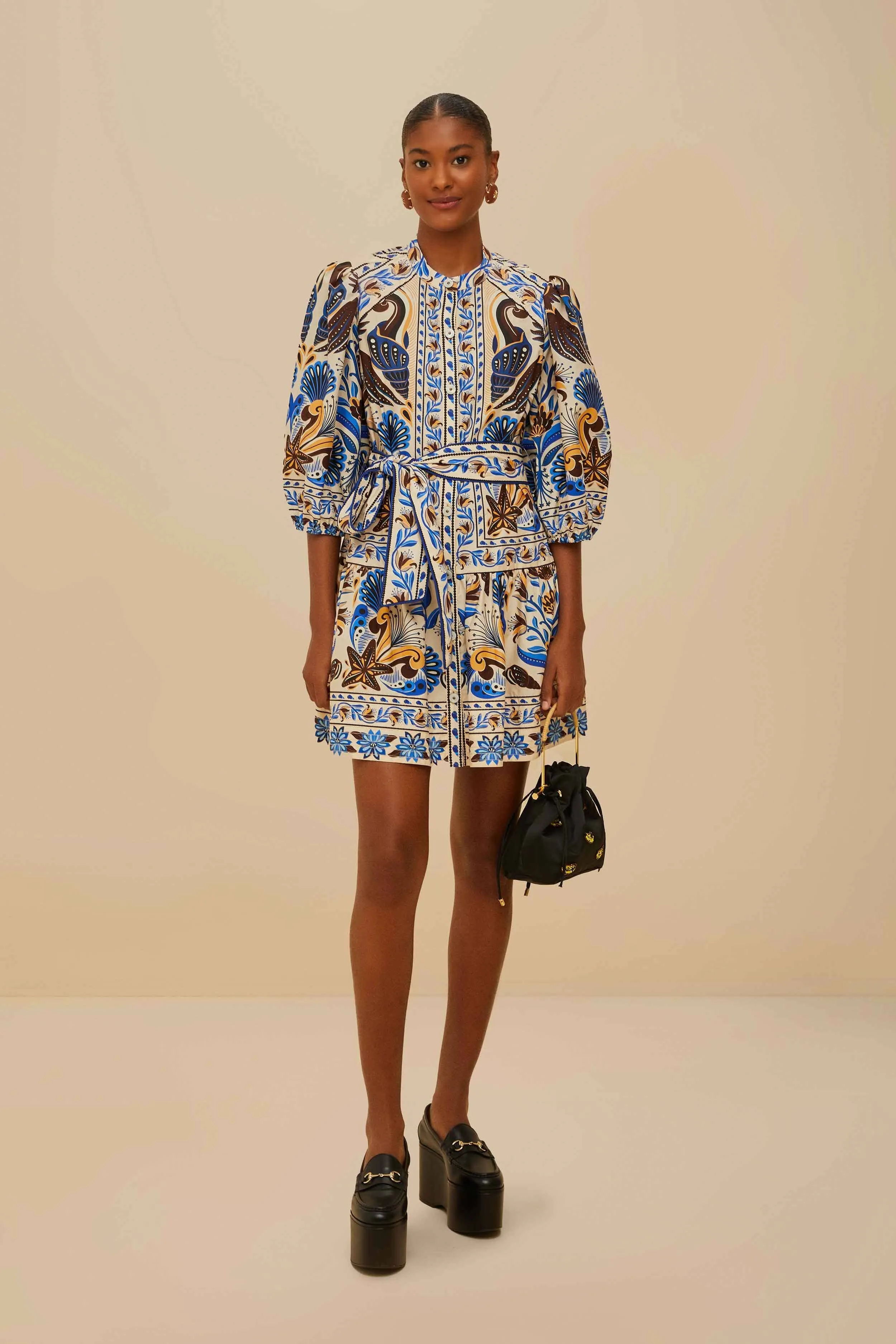 Street Fashion Sand Nature Land Organic Cotton Mini Dress