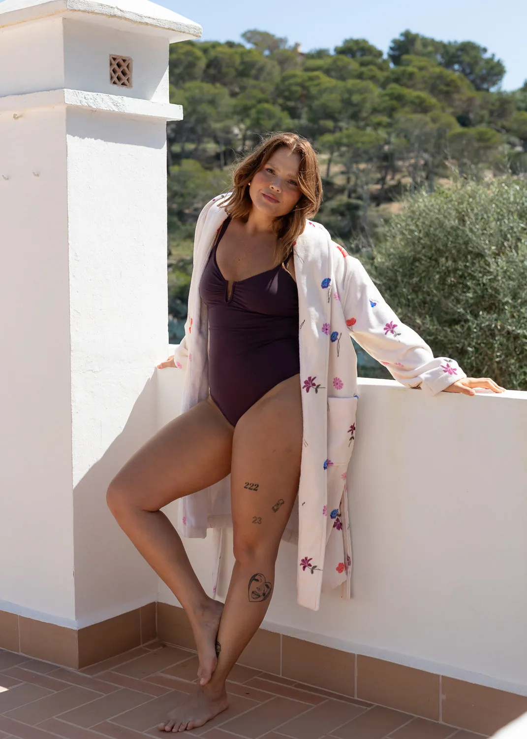 Water Resistant Plum Bundle - onepiece & robe