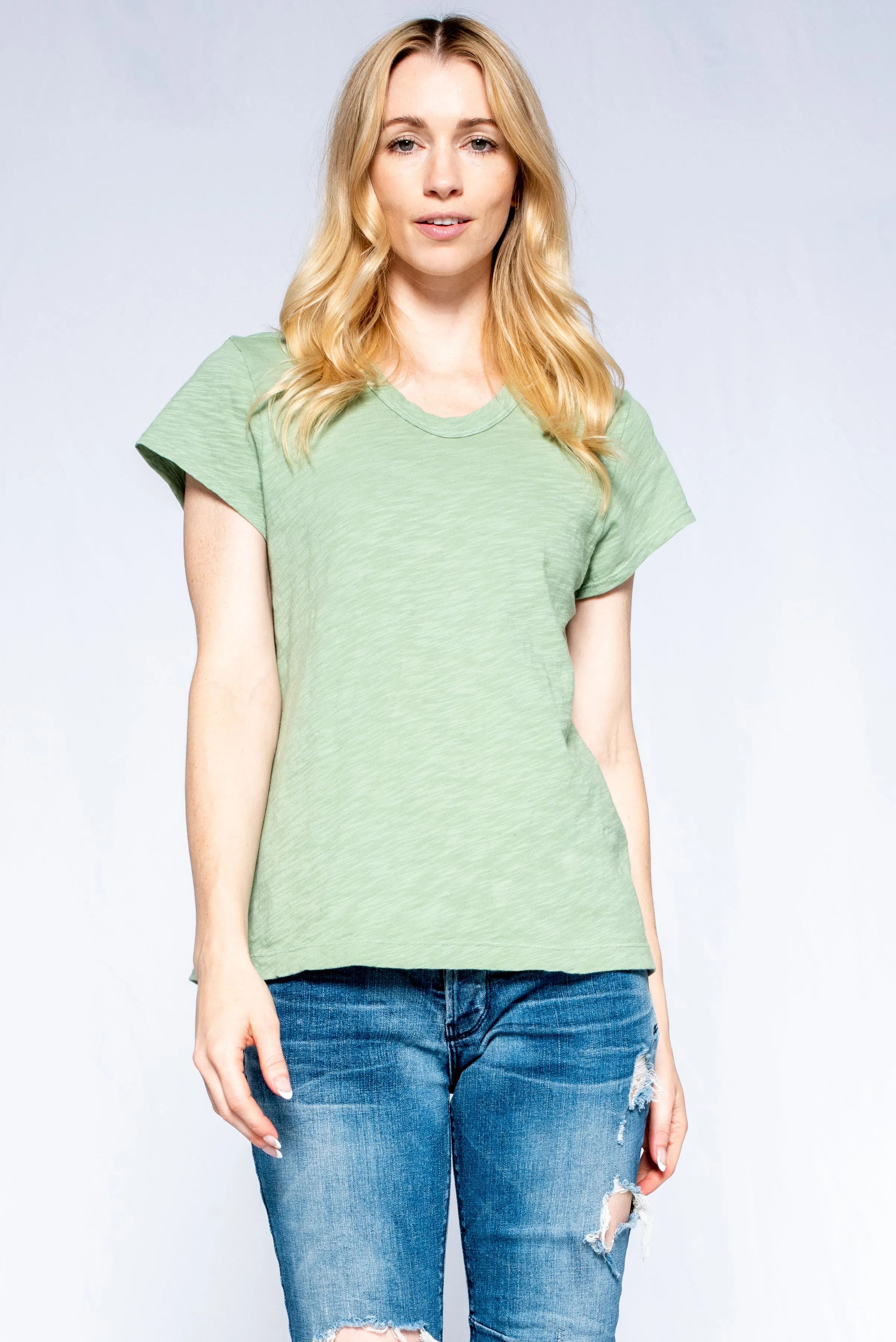 Baby Baby Crew Tee Cut In Soft Sleeve Recycled Polyester Blend Soft Motion
