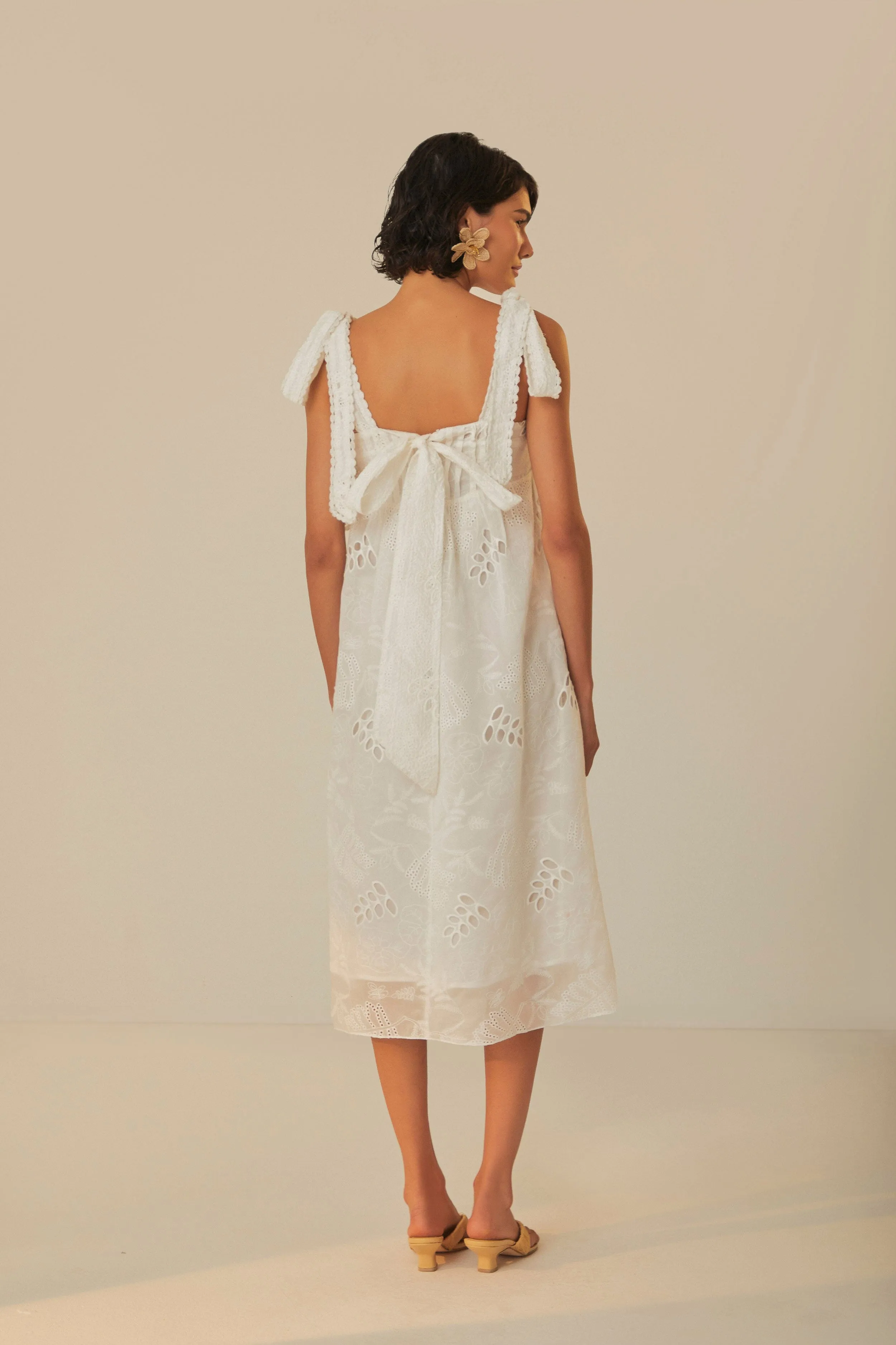 Daily Office Off-White Midi Dress