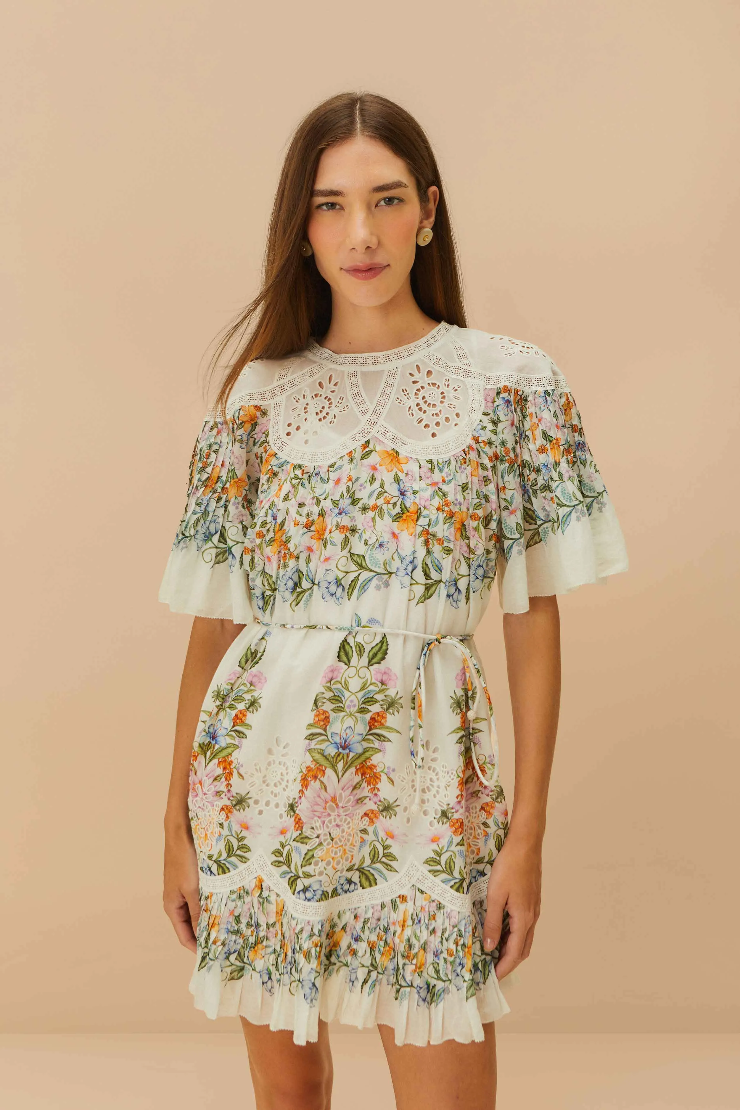 Off-White Sweet Bloom Bouquet Mini Dress Urban Beat