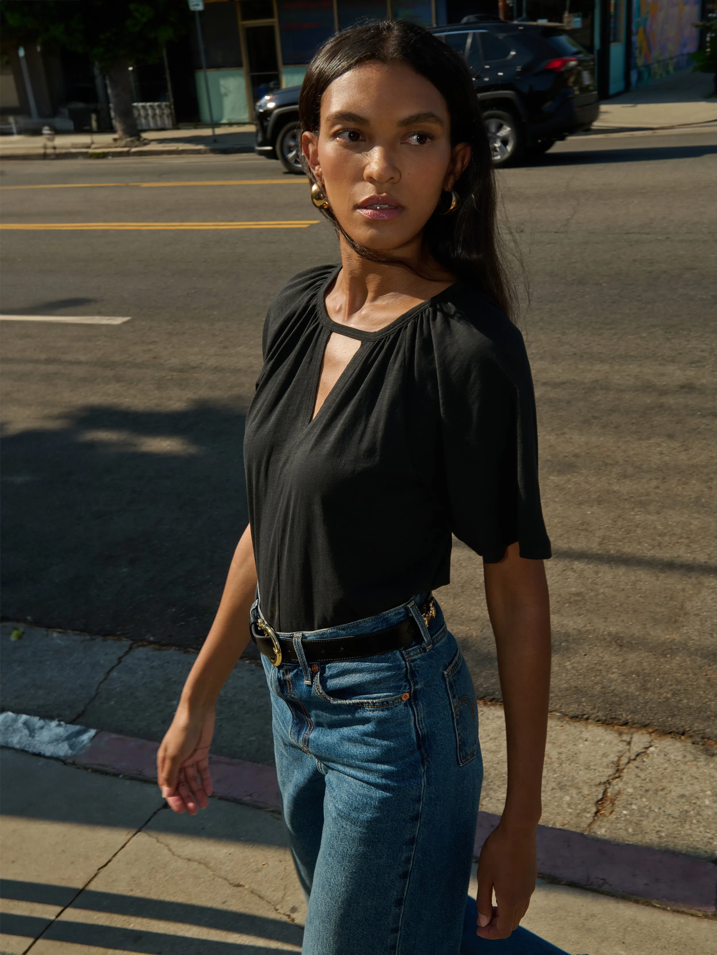 Tracy Keyhole Top Spark Soul Ocean Fit