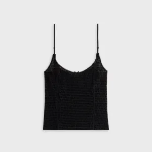 Kith Women Mesh Cami - Black airborne