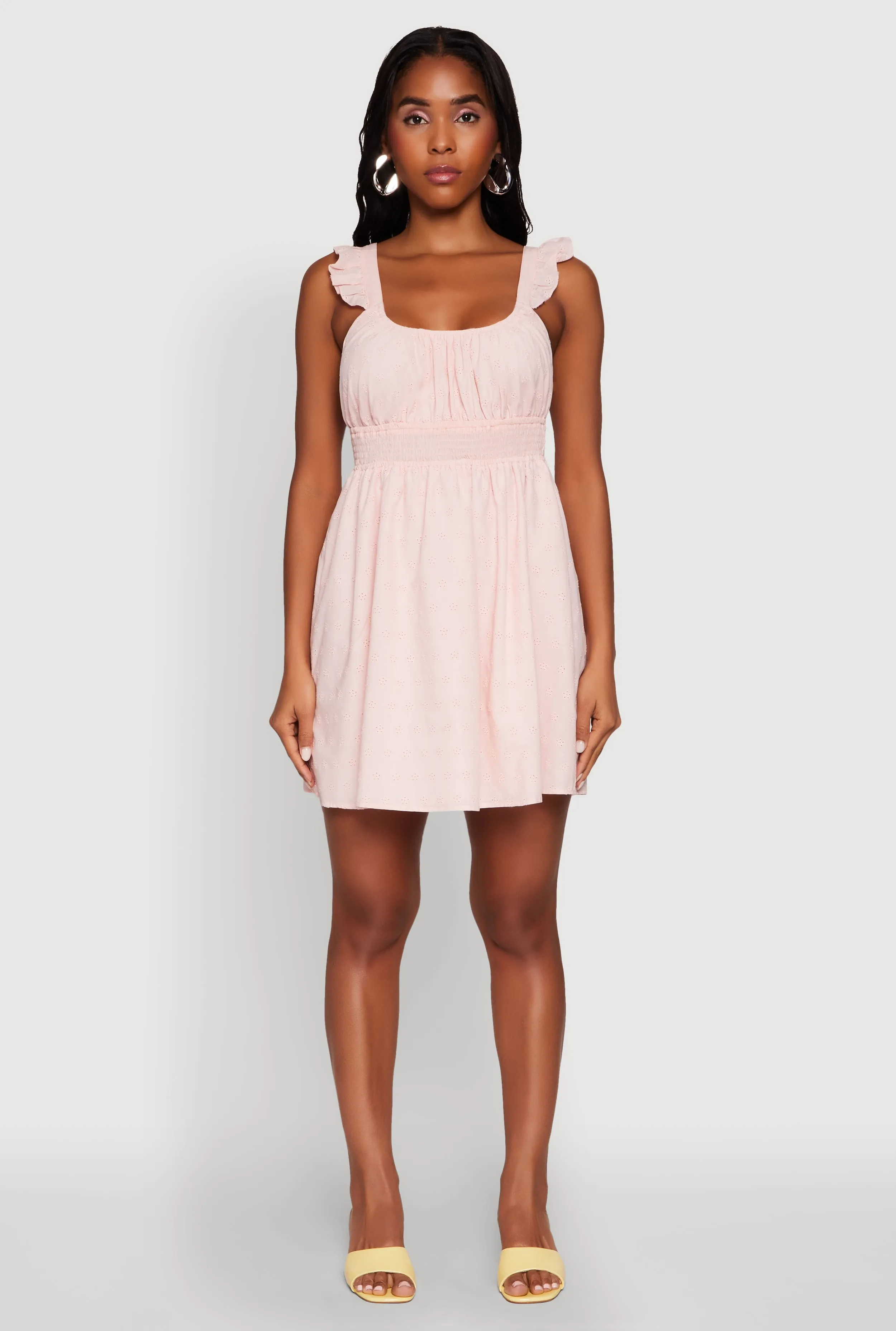 Charming Style Haute Monde Ruffled Strap Babydoll Sundress