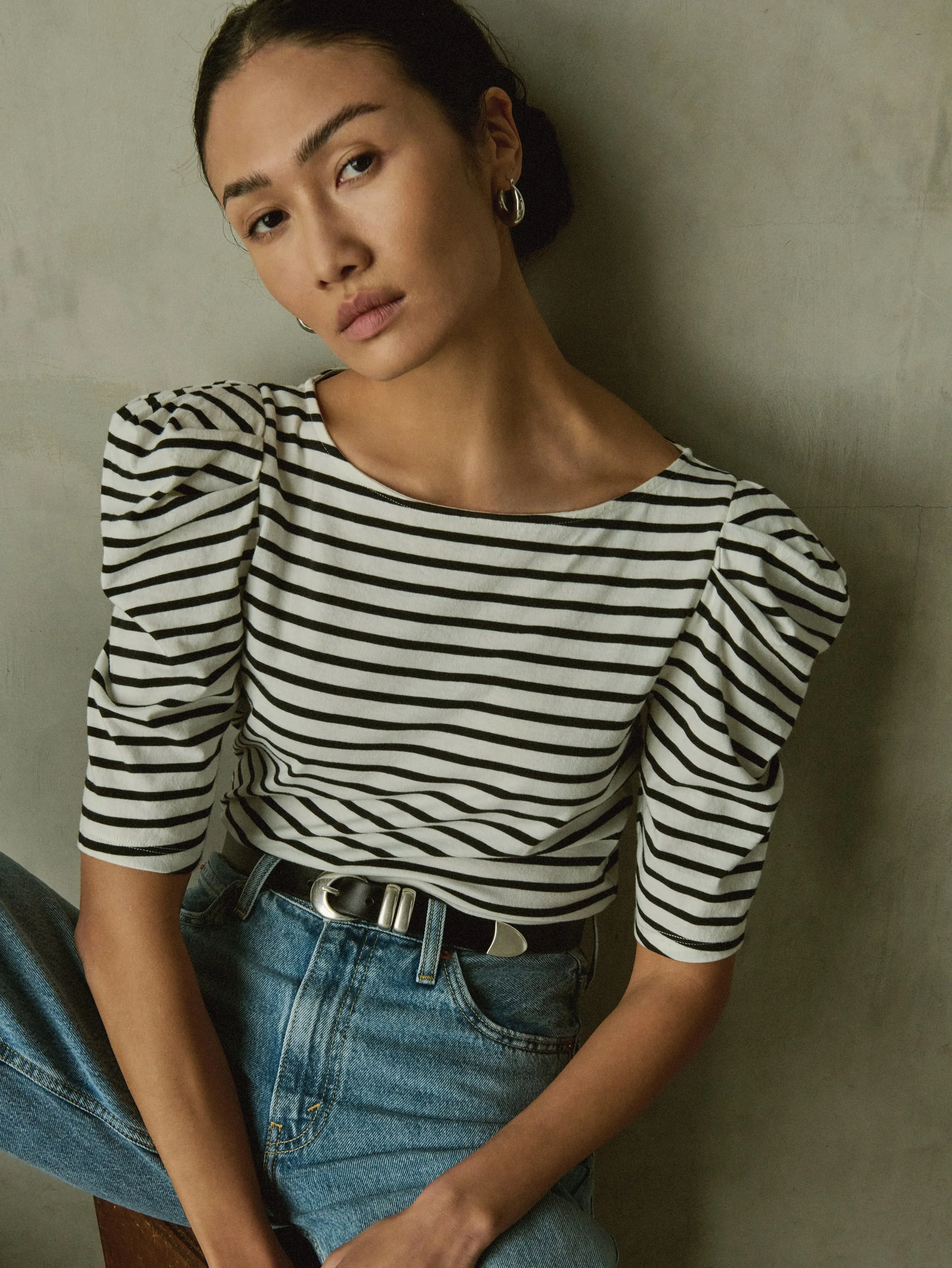 Emery Stripe Boat Neck Glow Up Prince Core