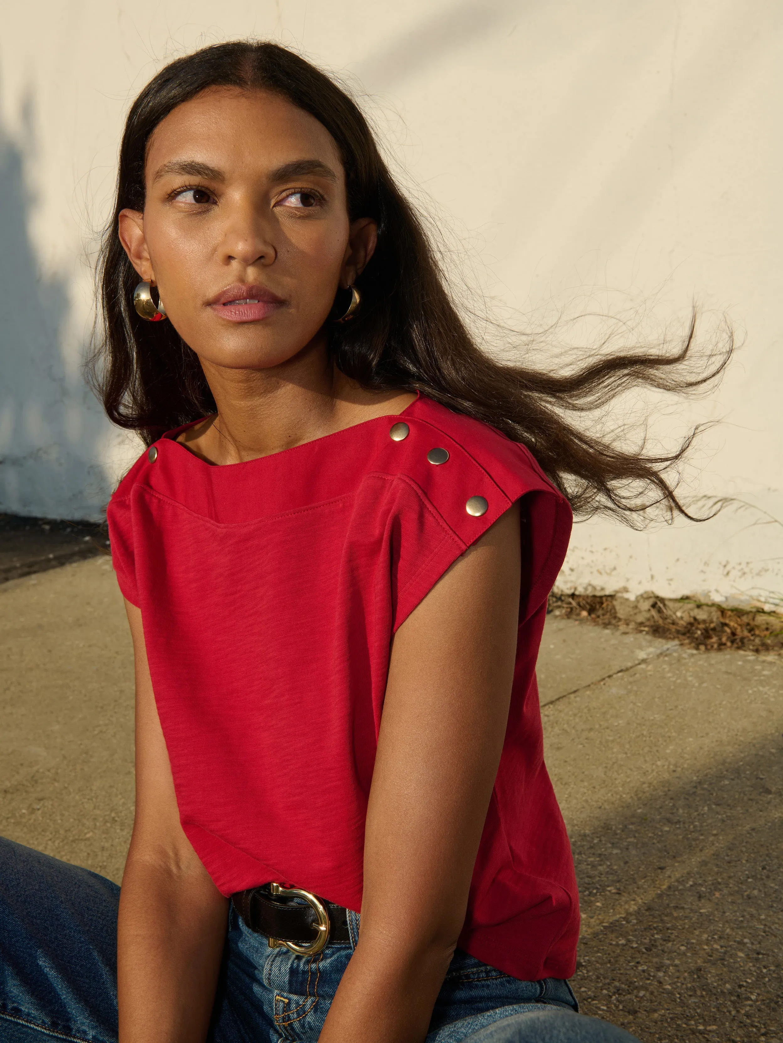 Brooks Boatneck Top Star Mood Tribal Soul