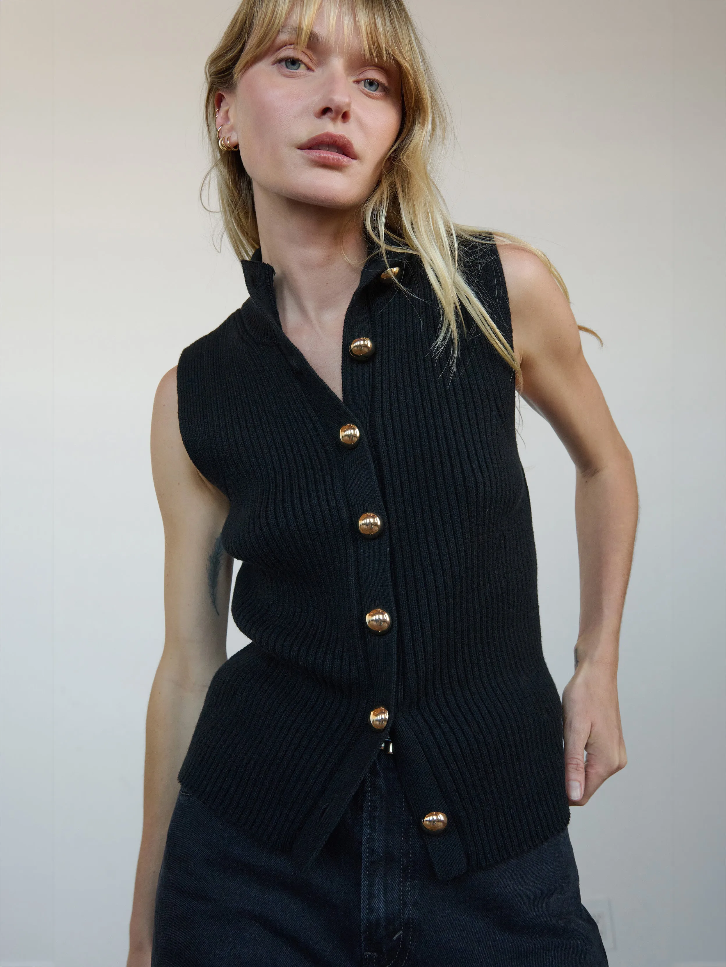 Ira Sweater Vest Reuse Mode Luxury Core
