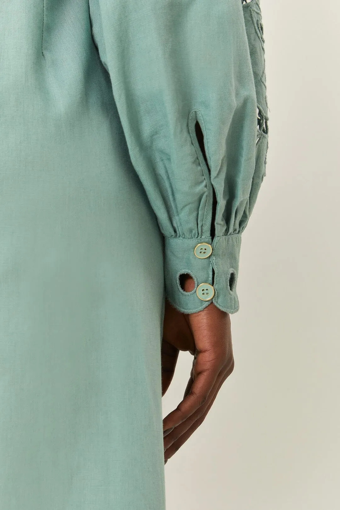 Blue Long Sleeve Midi Dress Body Confident