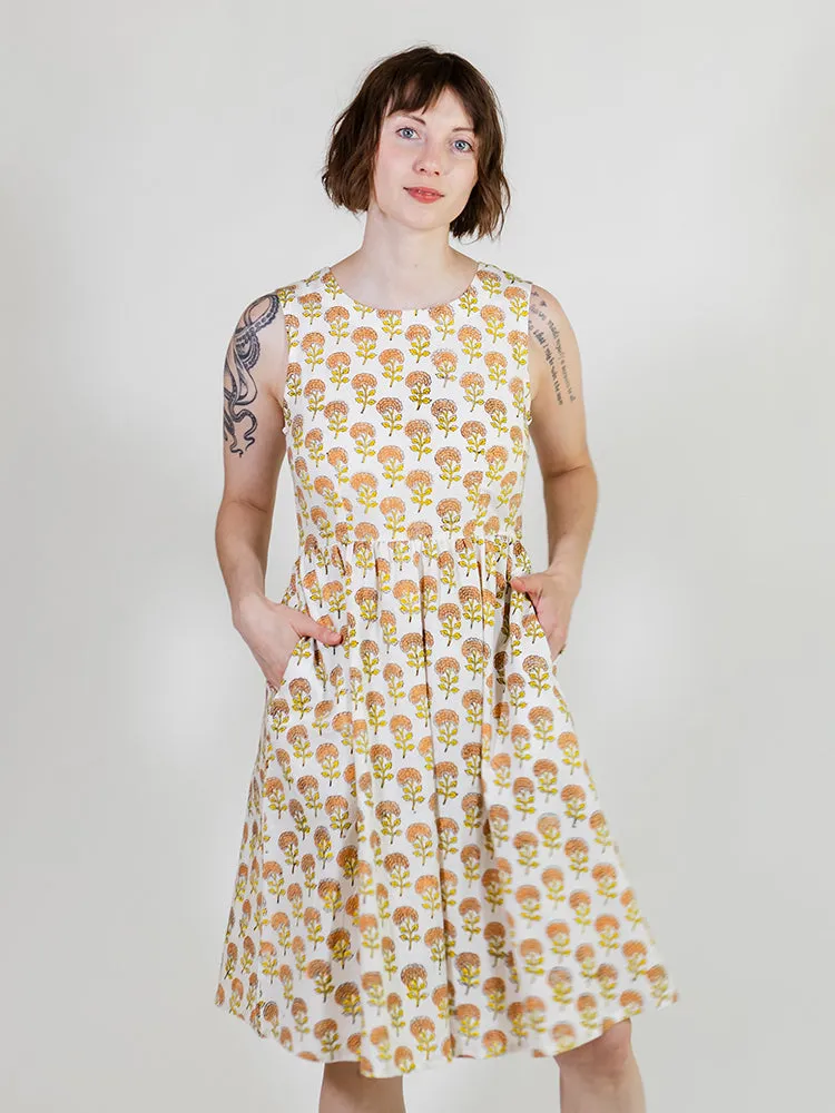 Garden Ease Airflow Vents Sydney Sleeveless Dress - Marigold