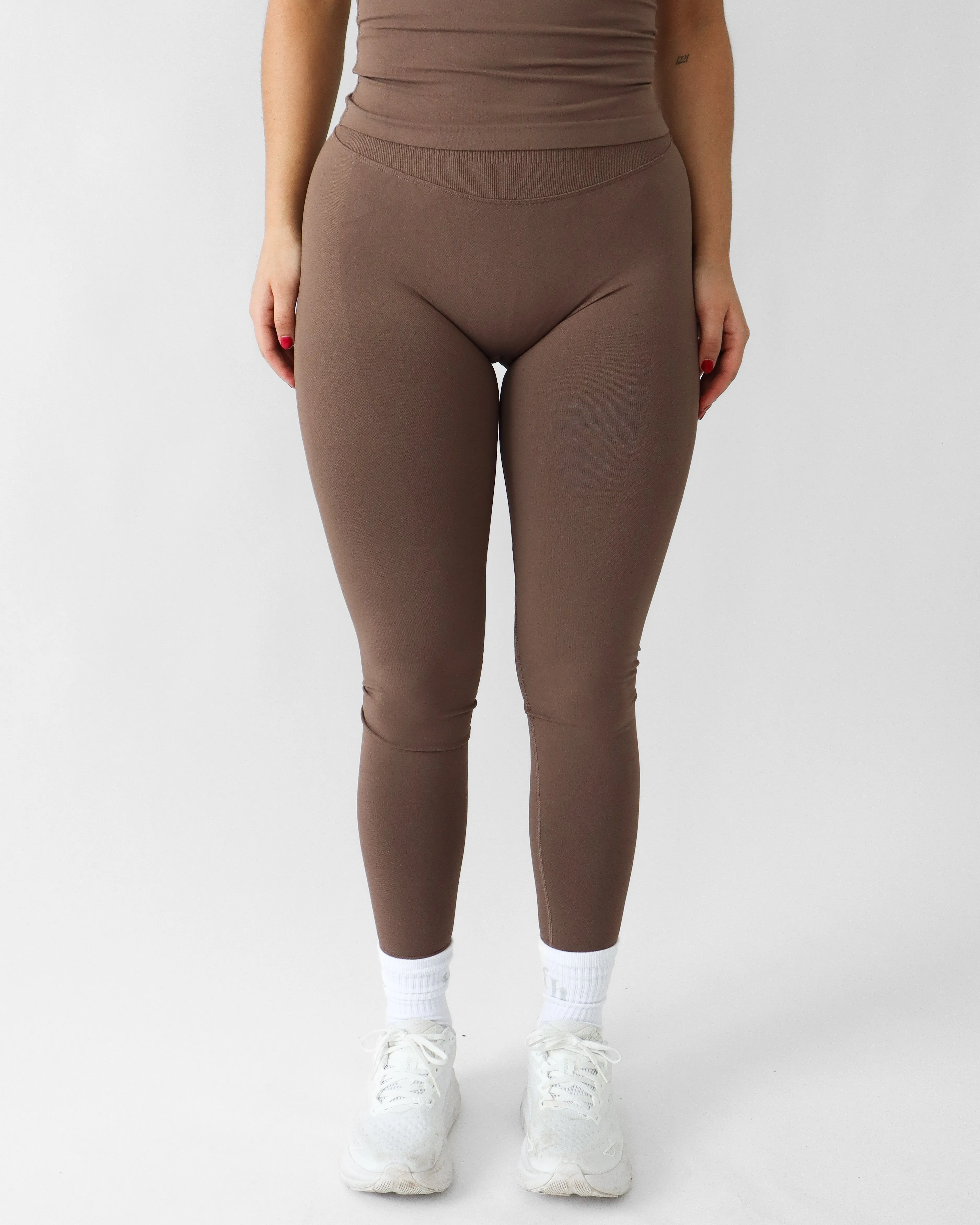 easy pull Minimal Design Ascend Leggings 27" - Oak