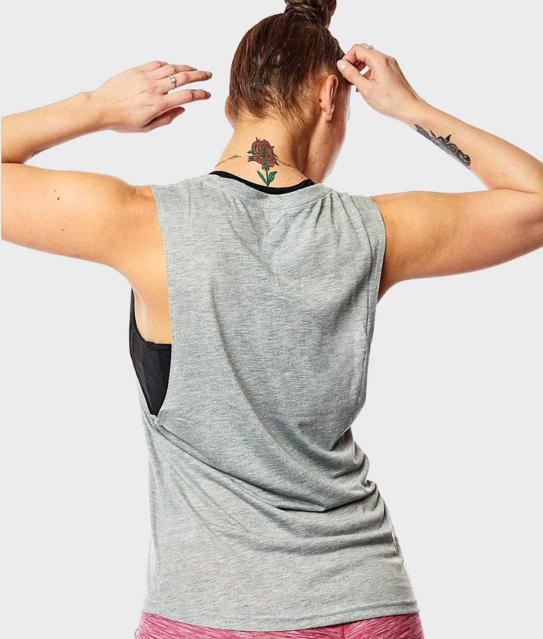 Love Energy smooth zipper Logo Sleeveless